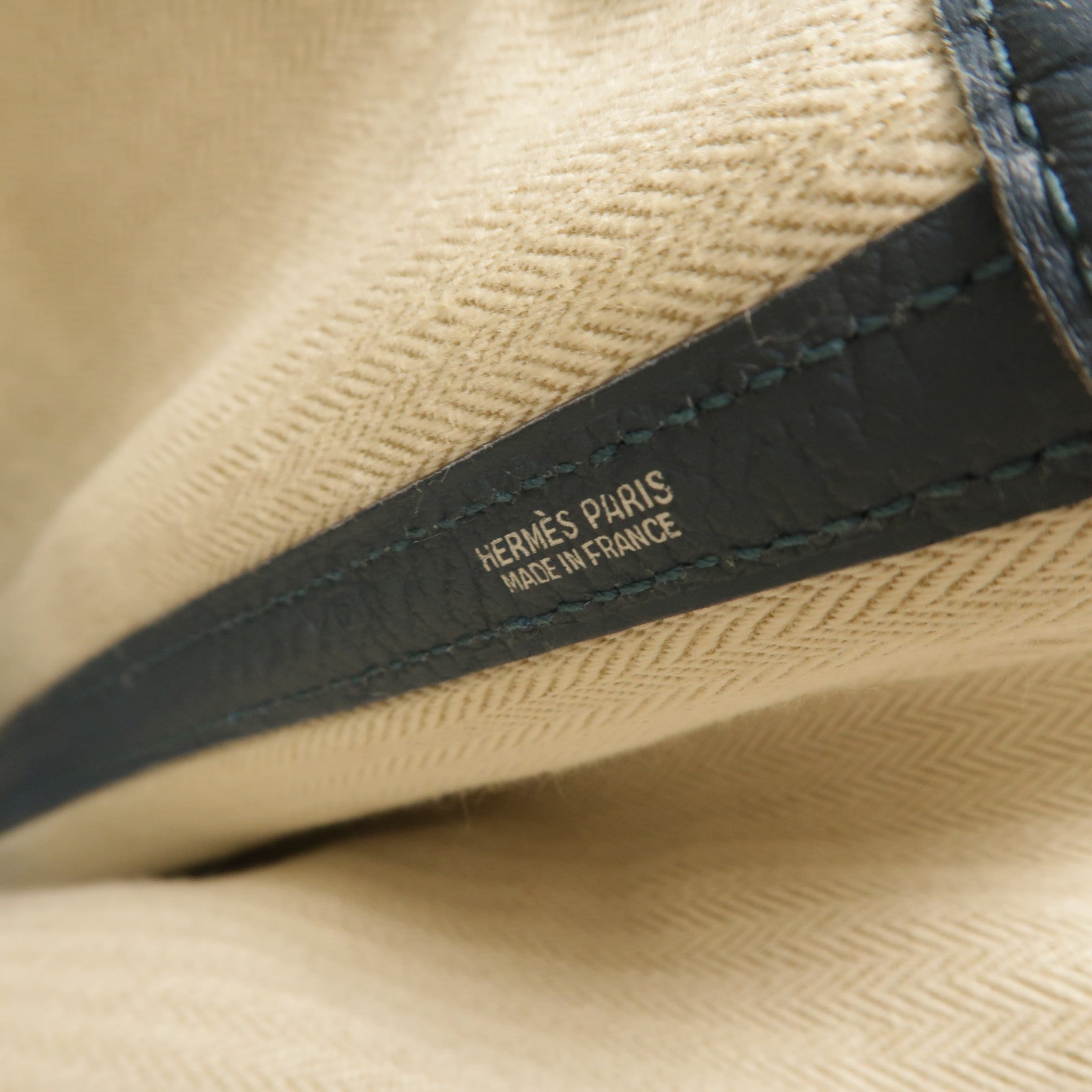 HERMES Garden Party PM手挽袋Blue Orage