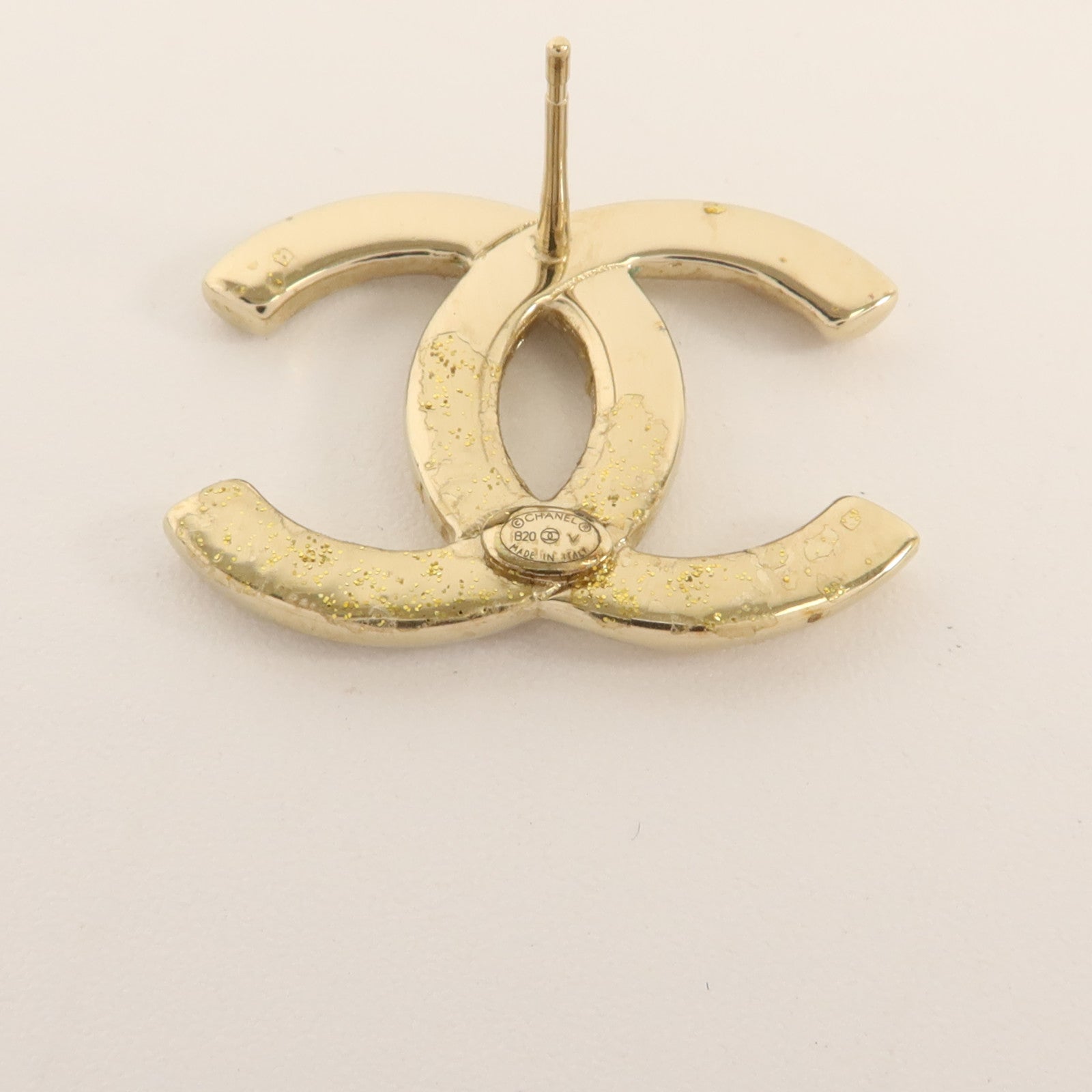 CHANEL 金屬/水晶Pierced Earring耳環