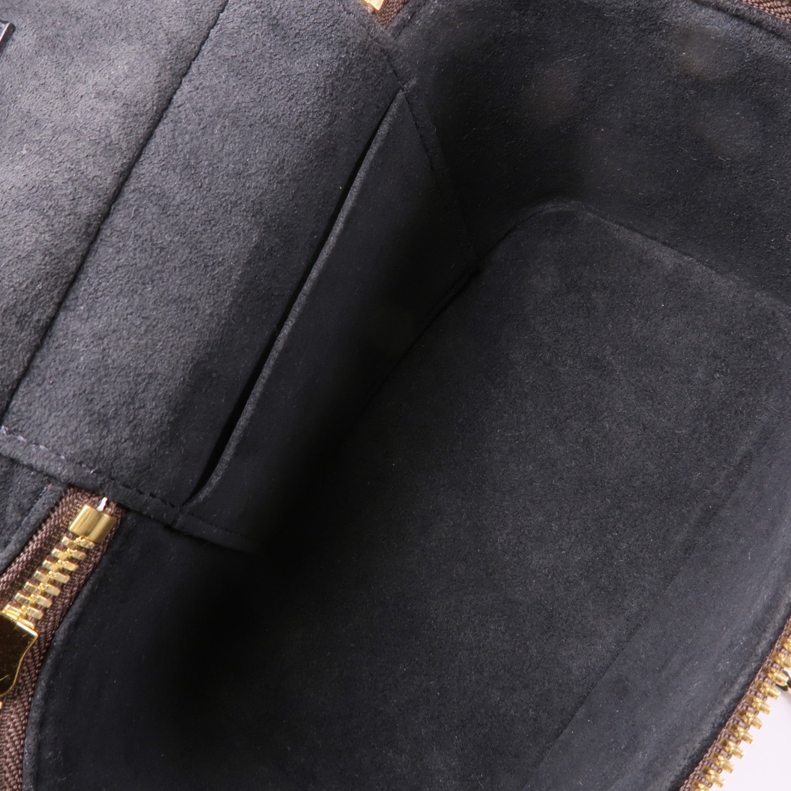 LOUIS VUITTON Monogram Reverse Vanity PM金扣手挽肩背兩用袋棕色