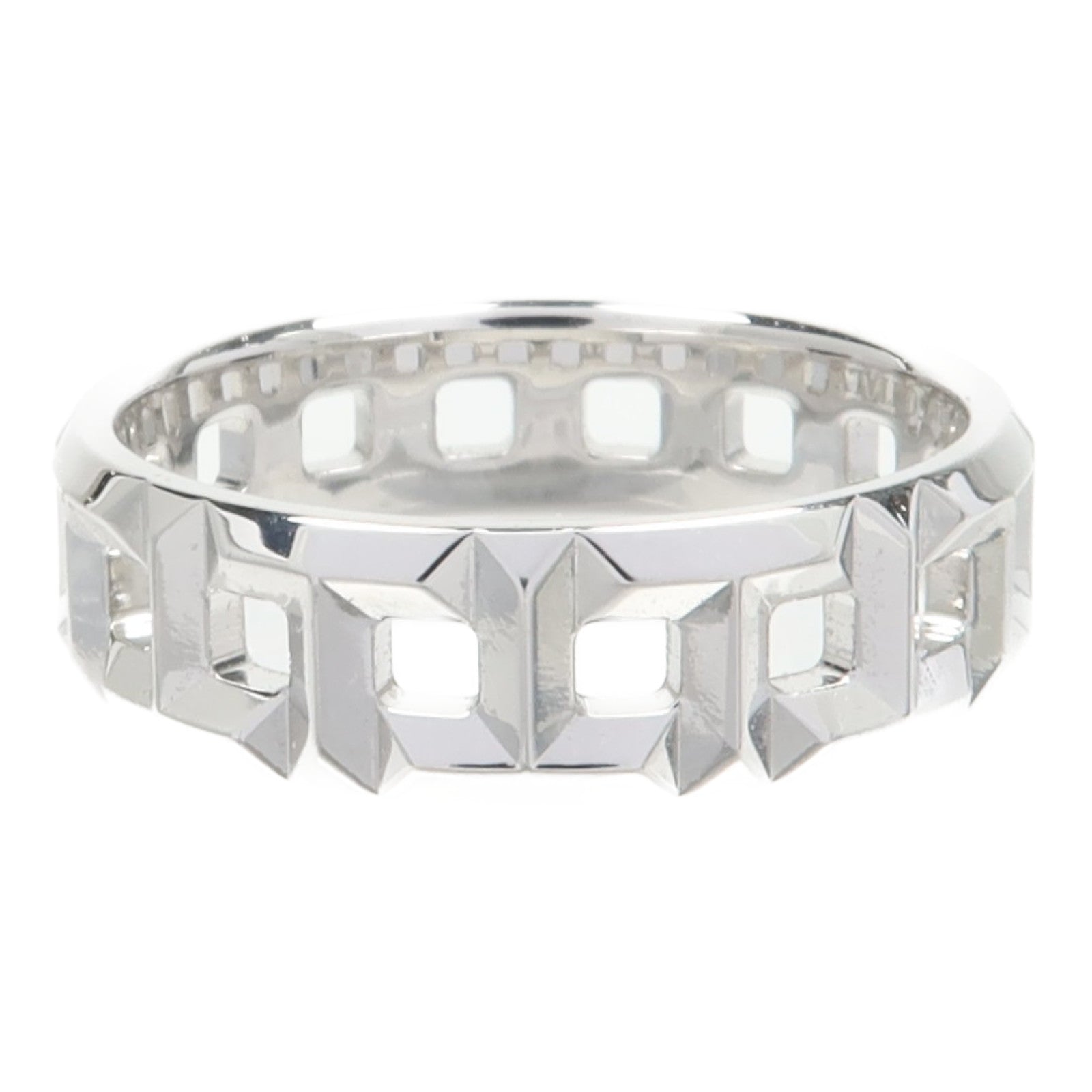 TIFFANY＆CO 18K白金T True Ring戒指Tiffany#15/US#6.75