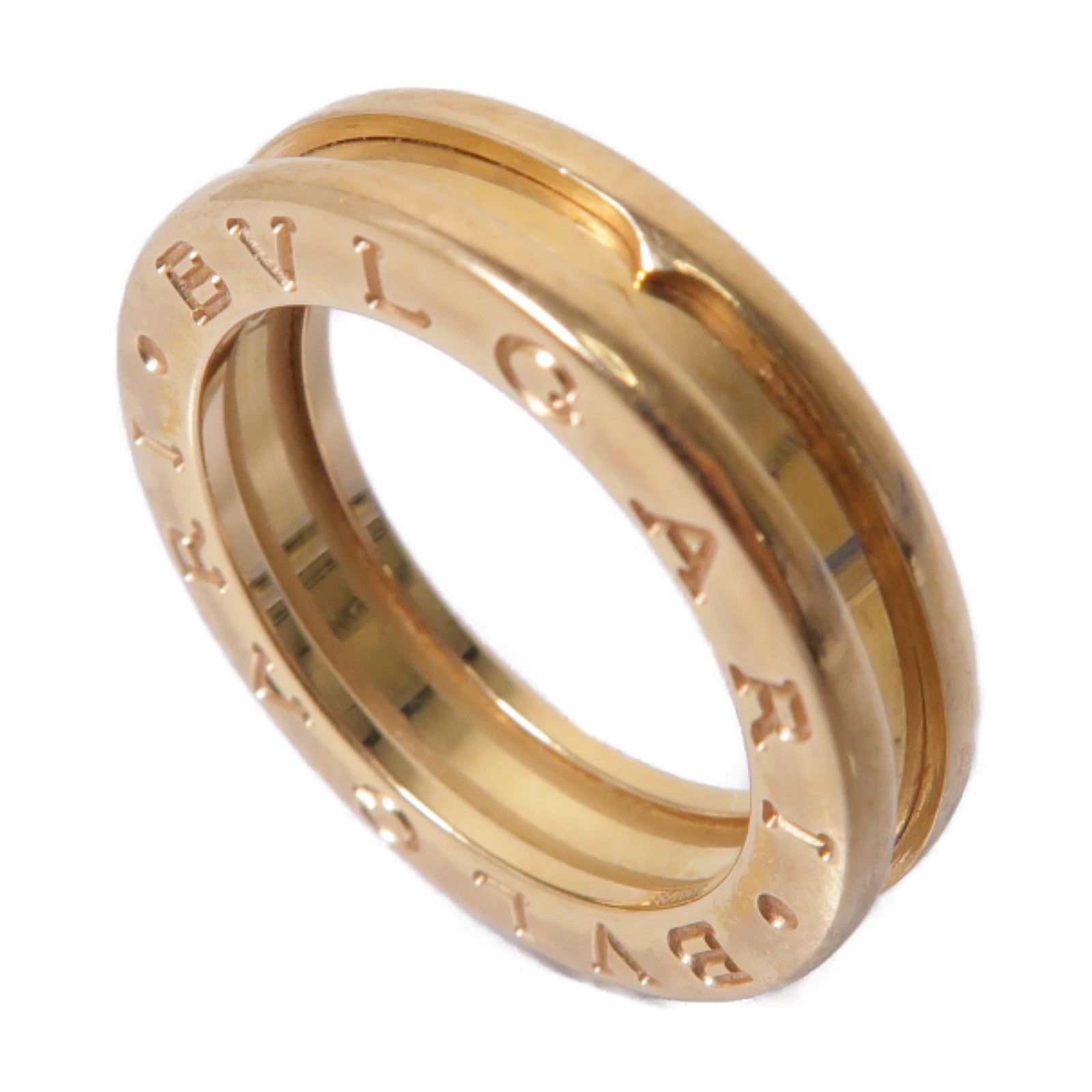 BVLGARI 18K玫瑰金B-zero1pm Ring戒指BLV#49 US#5