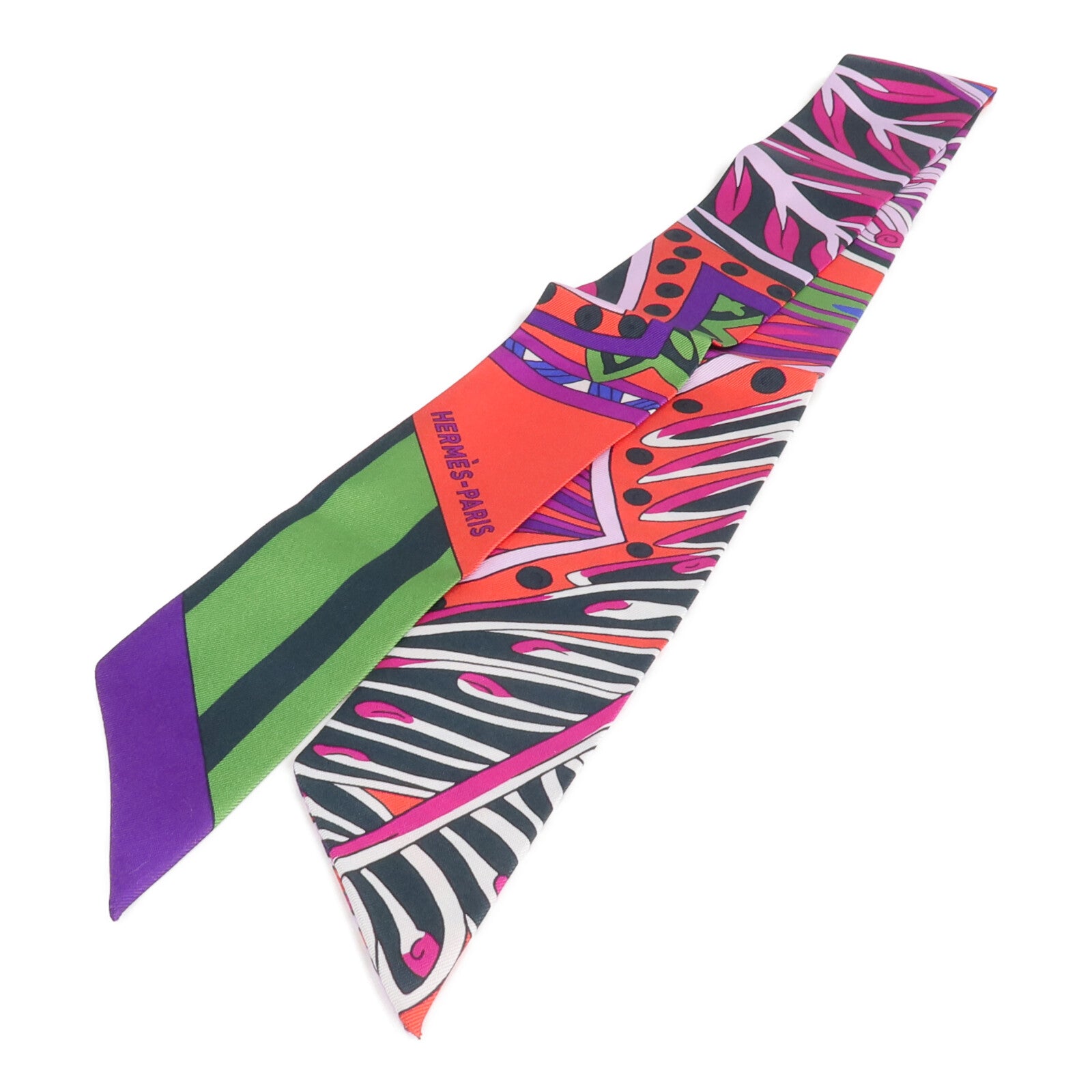 HERMES 【激減優惠】絲質Twilly絲巾