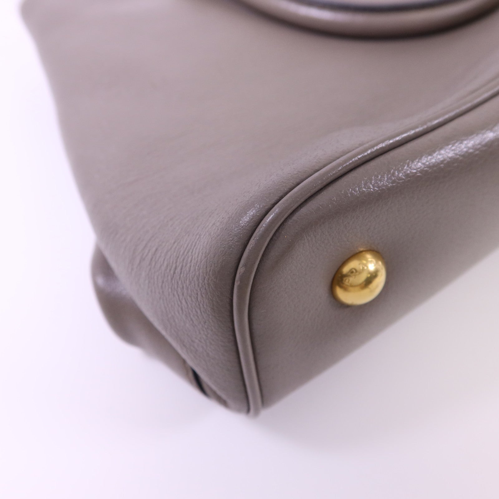 PRADA 牛皮皮革2 Way Shoulder Bag金扣手挽肩背兩用袋