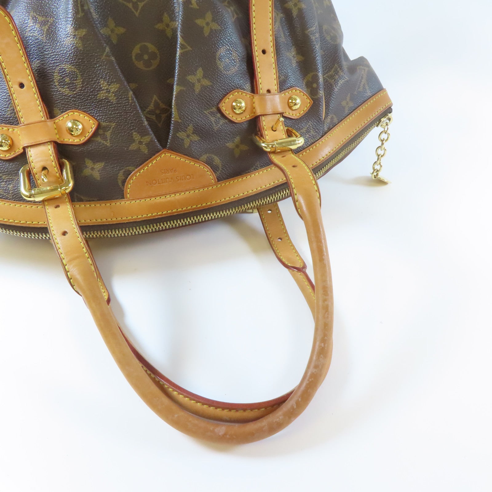 LOUIS VUITTON 【激減優惠】Monogram Tivoli GM金扣肩背袋啡色