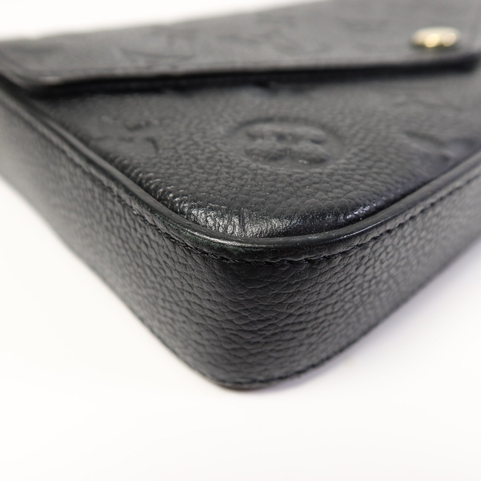 LOUIS VUITTON Monogram Empreinte Felicie Pochette鏈帶肩背袋