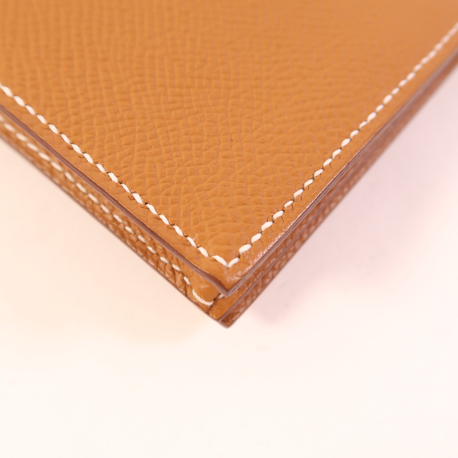 HERMES Epsom皮革Bearn Long Wallet銀扣長錢包Gold