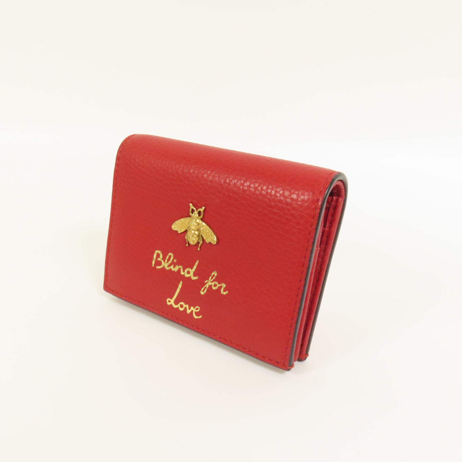 GUCCI 牛皮皮革Small Wallet金扣錢包