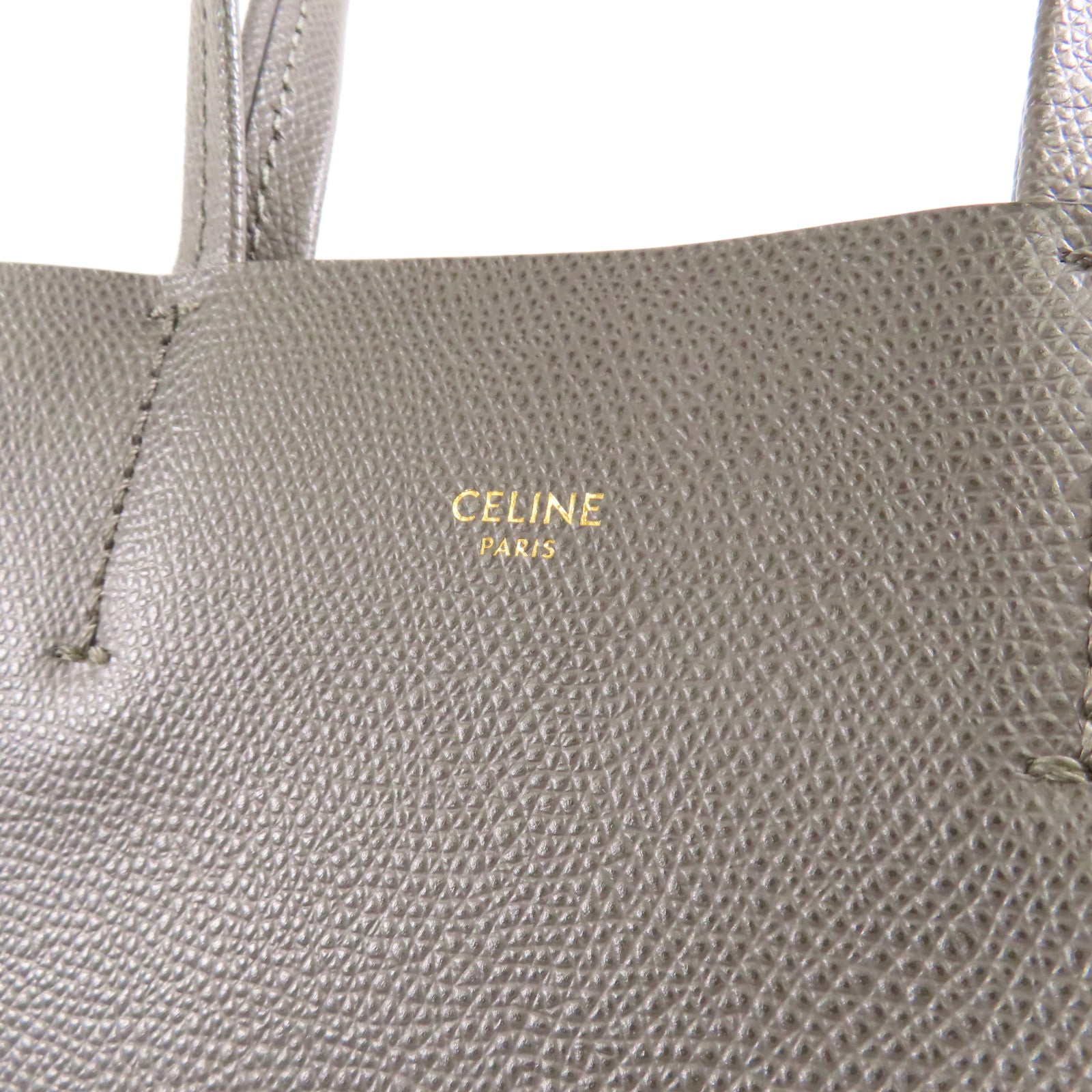 CELINE 皮革Vertical Cabas金扣手挽肩背兩用袋