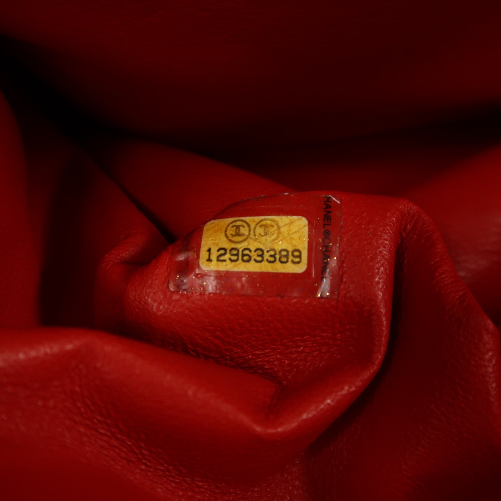 CHANEL 帆布2.55 Chain Shoulder金扣鏈帶肩背袋紅色