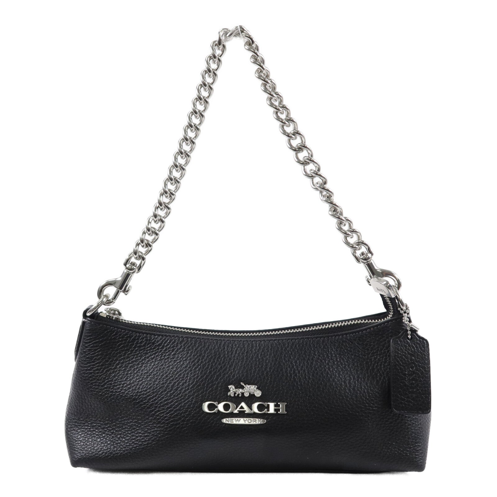 COACH 牛皮皮革Charlotte鏈帶肩背袋
