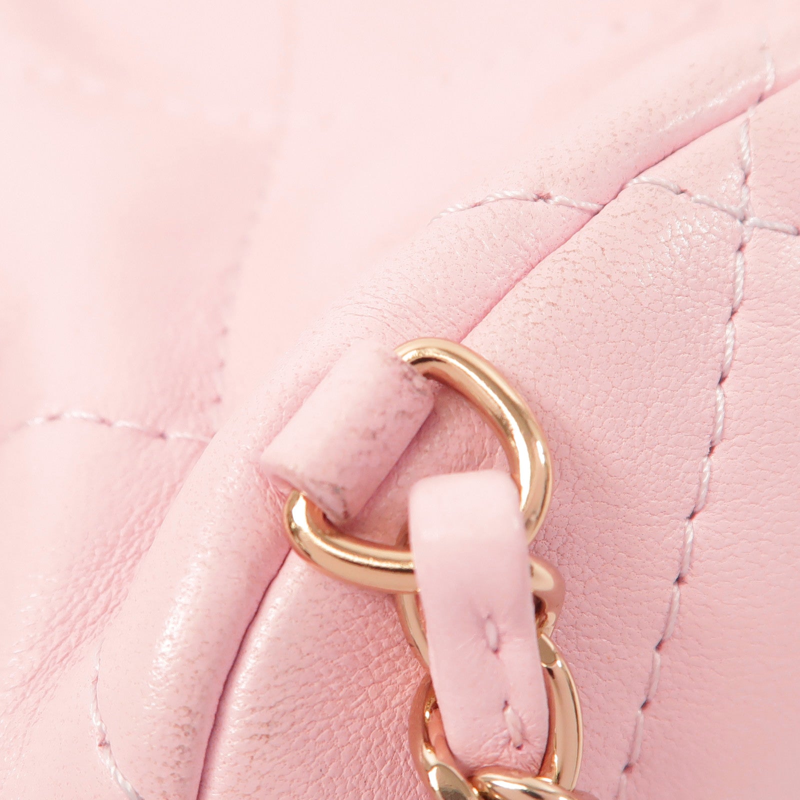 CHANEL 羊皮皮革Backpack金扣背包