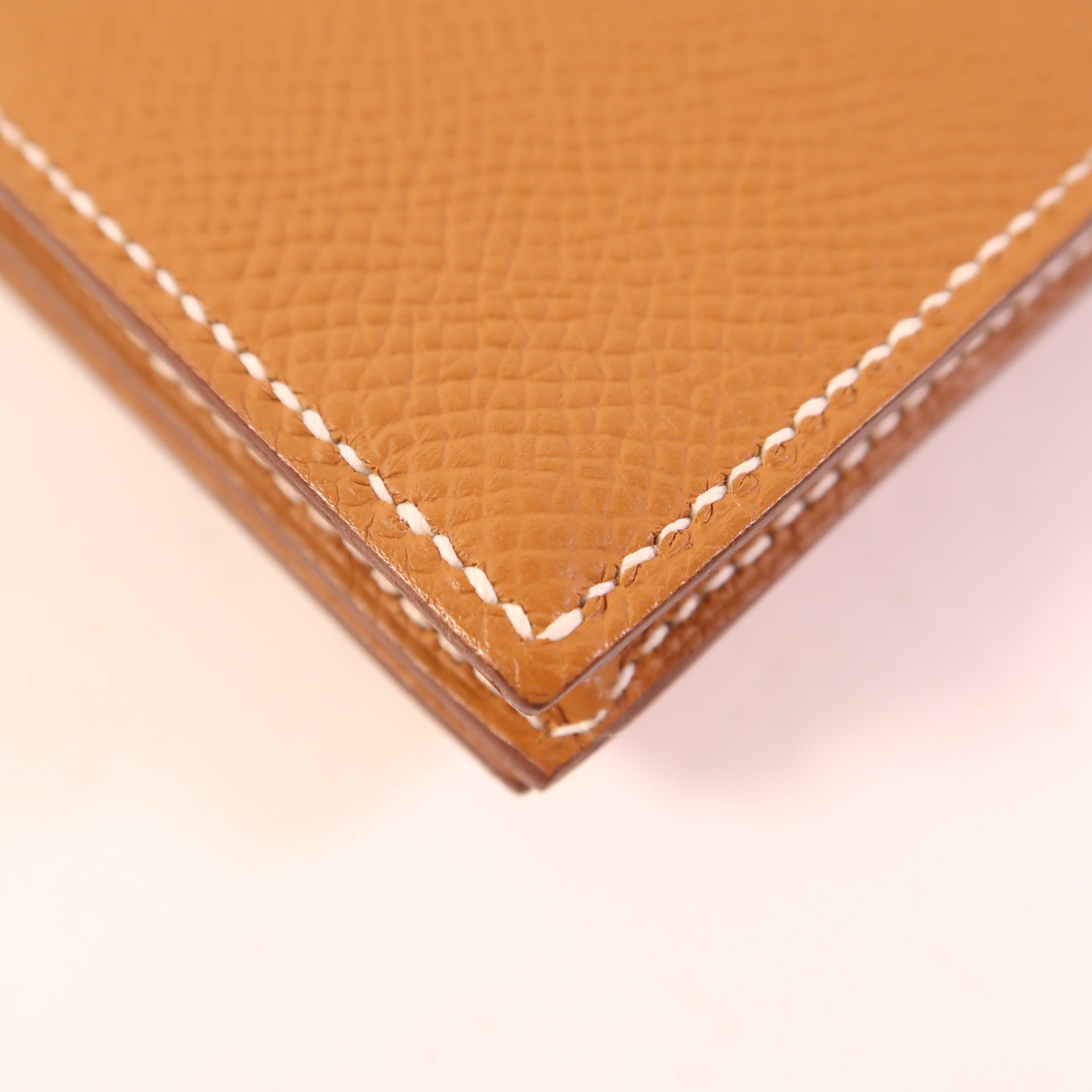 HERMES Epsom皮革Bearn Long Wallet銀扣長錢包Gold