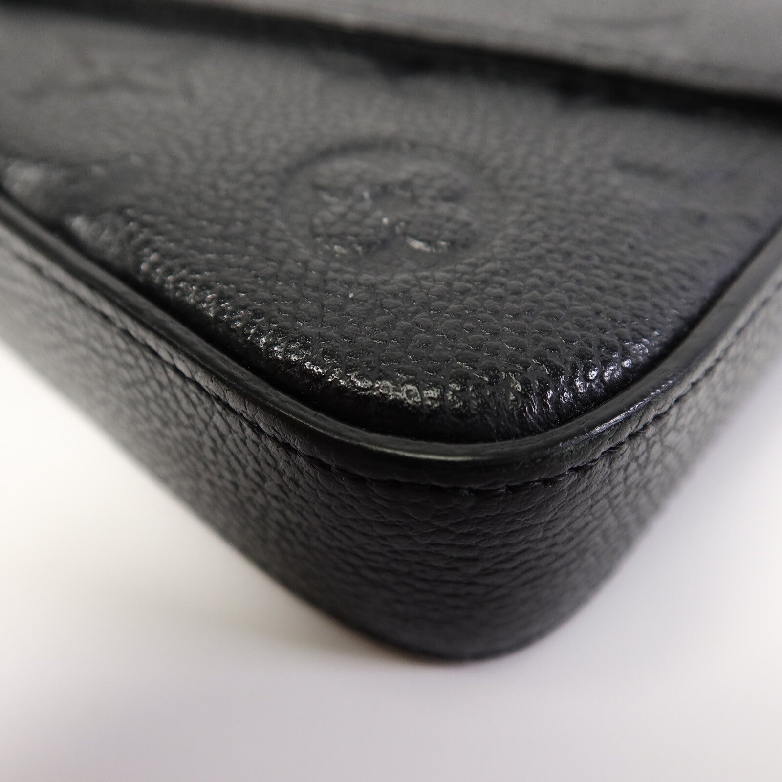 LOUIS VUITTON Monogram Empreinte Felicie Pochette鏈帶肩背袋
