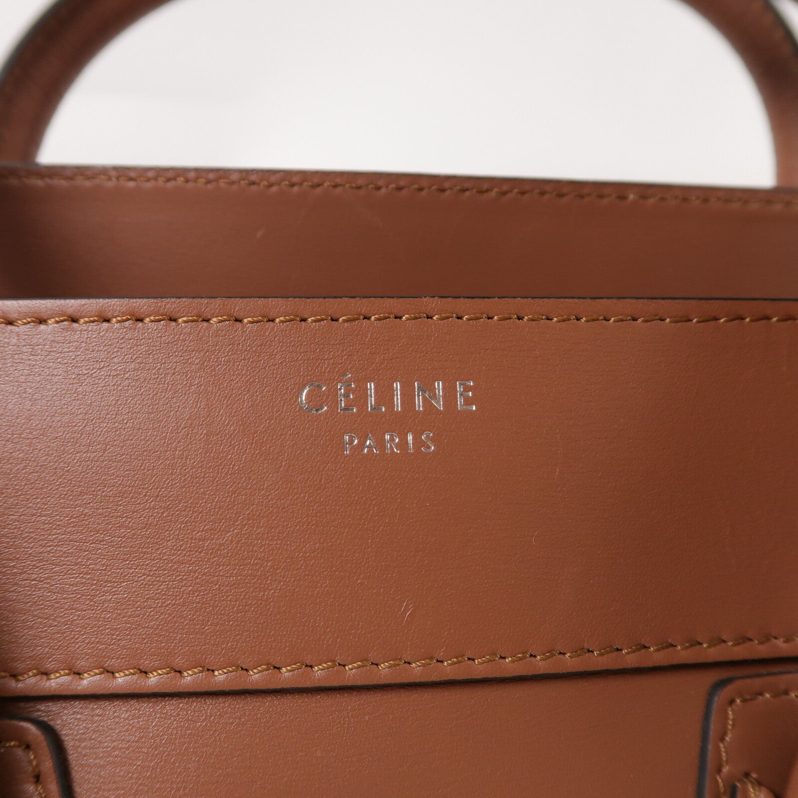 CELINE 牛皮皮革Luggage Tote手挽袋