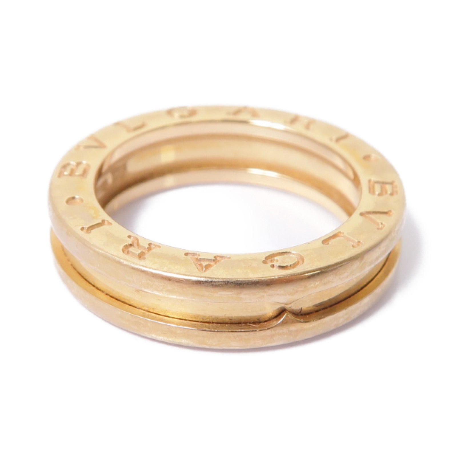BVLGARI 18K玫瑰金B-zero1pm Ring戒指BLV#49 US#5