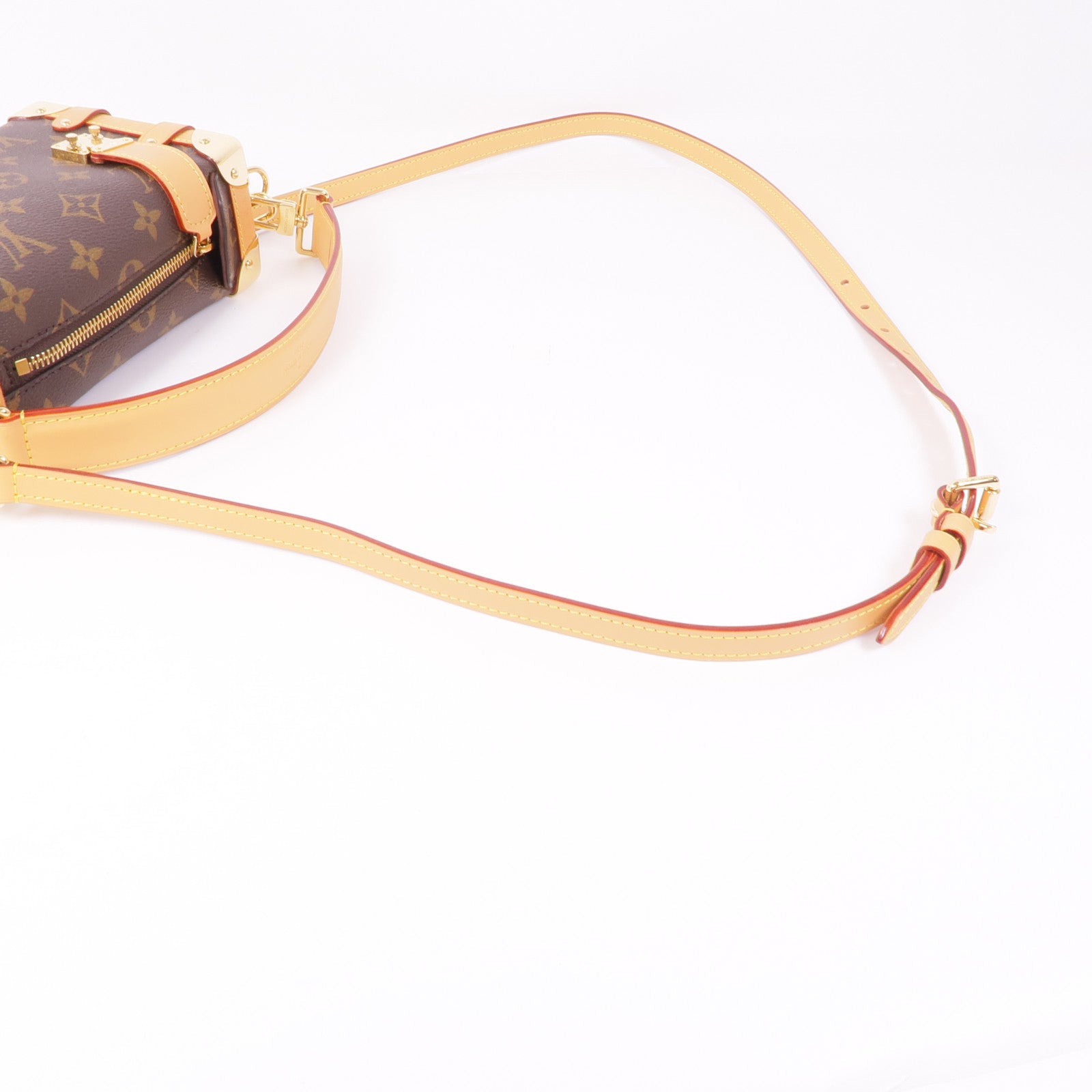 LOUIS VUITTON Monogram Side Trunk PM金扣手挽肩背兩用袋
