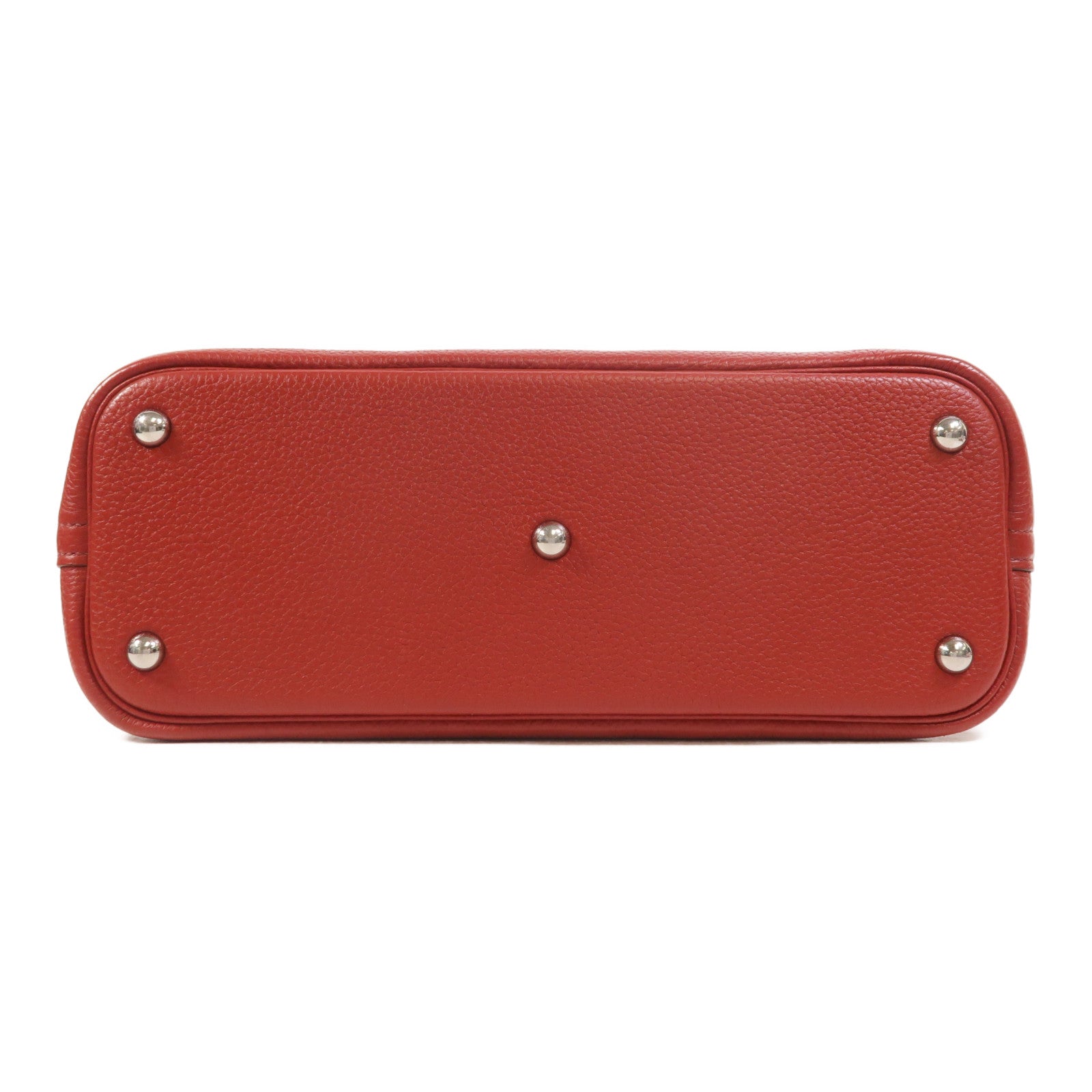 HERMES Clemence皮革Bolide 31手挽肩背兩用袋Rouge Garance