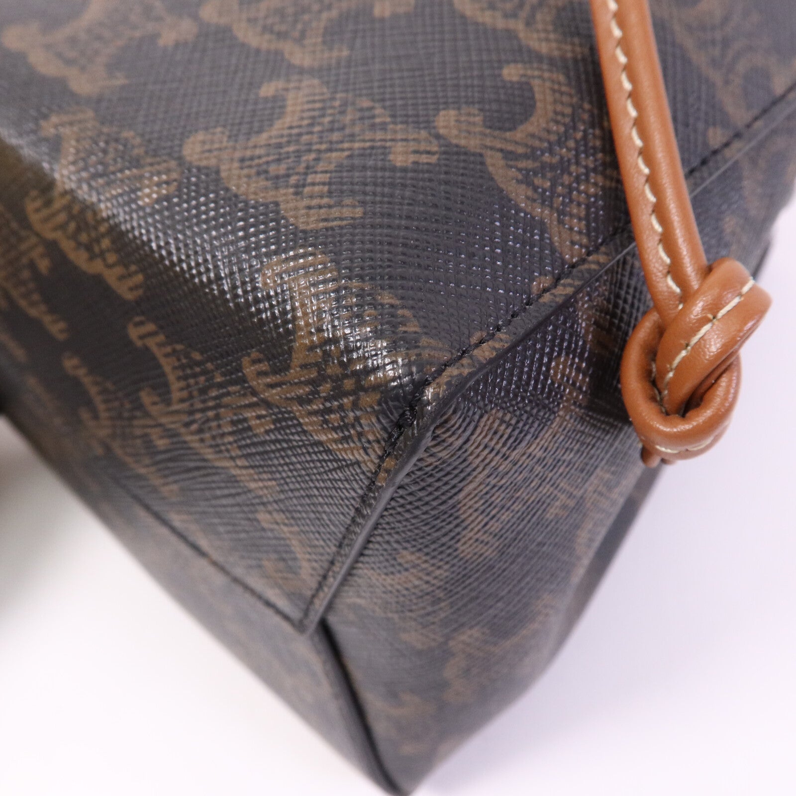 CELINE 塗層帆布Micro Sailor金扣肩背袋
