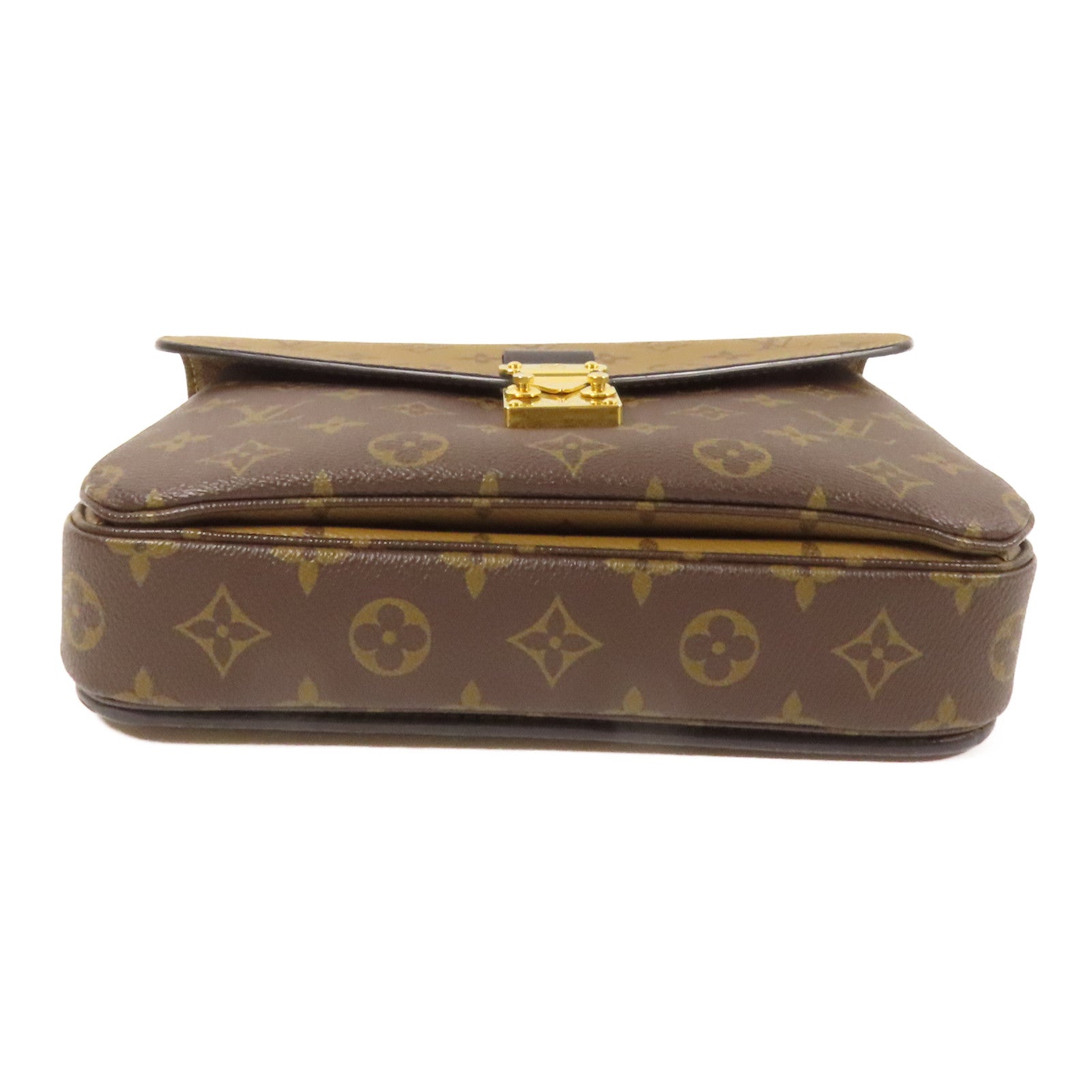 LOUIS VUITTON Monogram Reverse Pochette Metis金扣手挽肩背兩用袋