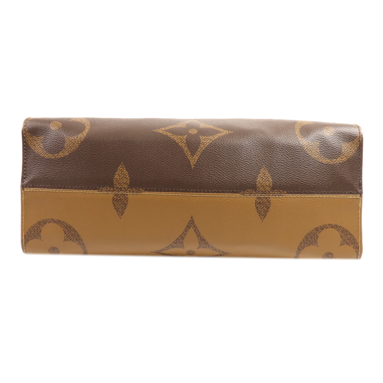 LOUIS VUITTON Monogram Giant On The Go MM金扣手挽肩背兩用袋