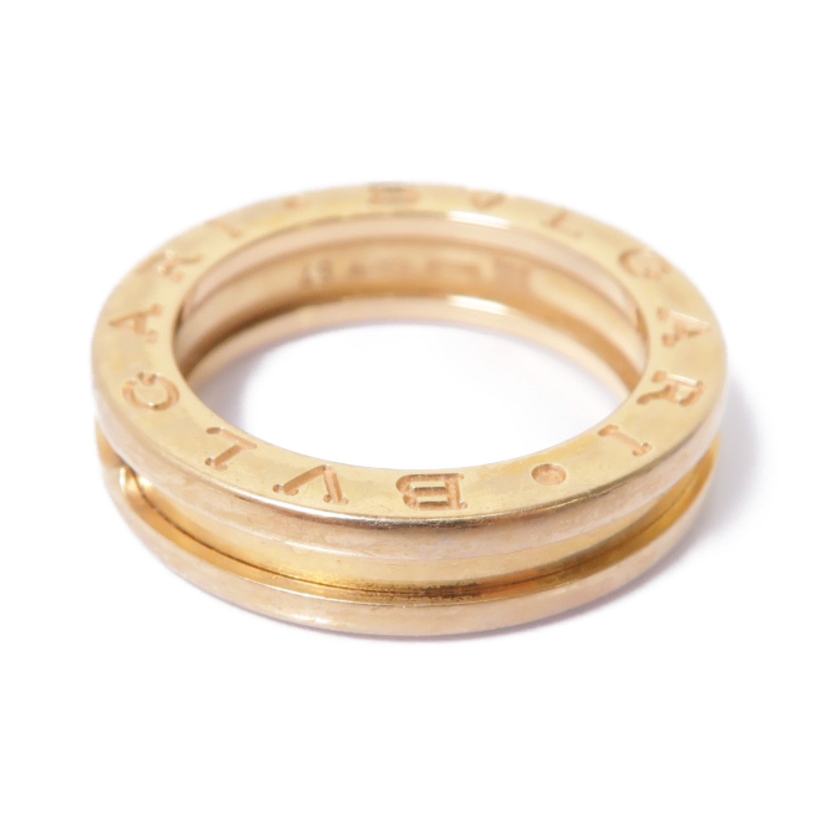 BVLGARI 18K玫瑰金B-zero1pm Ring戒指BLV#49 US#5