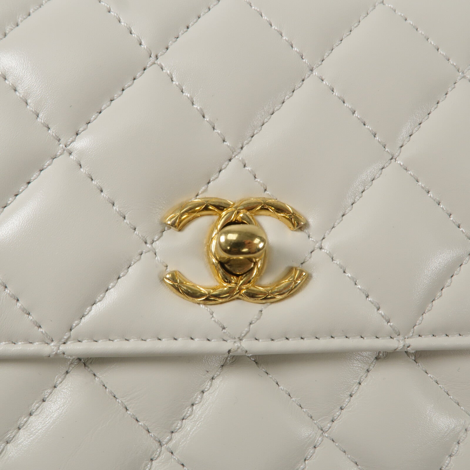 CHANEL 牛皮皮革CoCo Handle Small鏈帶手挽肩背兩用袋