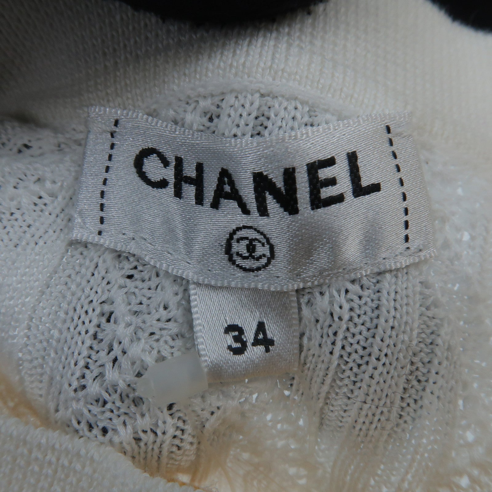 CHANEL Cotton CC Logos Short sleeve knit Sweater針織