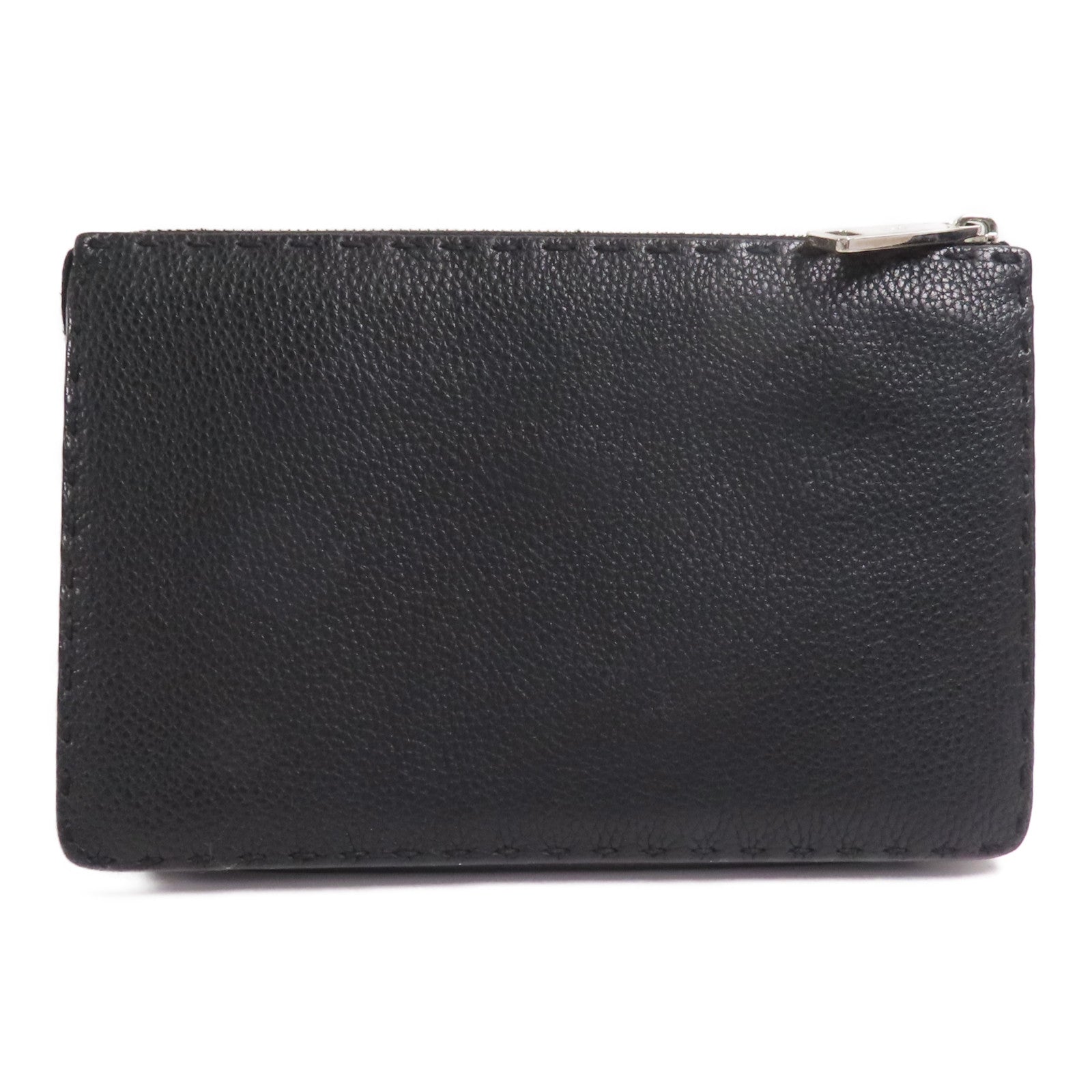 FENDI 牛皮皮革Eye Monster銀扣手拿包