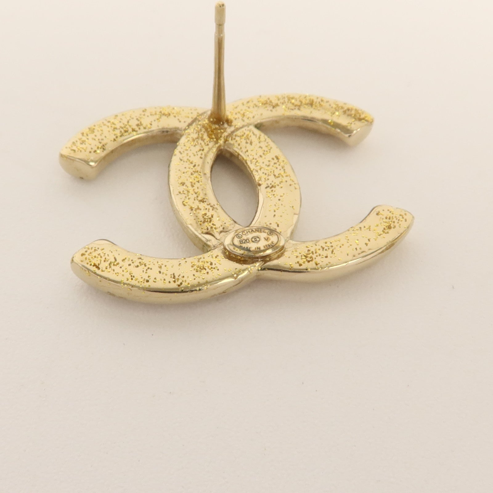 CHANEL 金屬/水晶Pierced Earring耳環