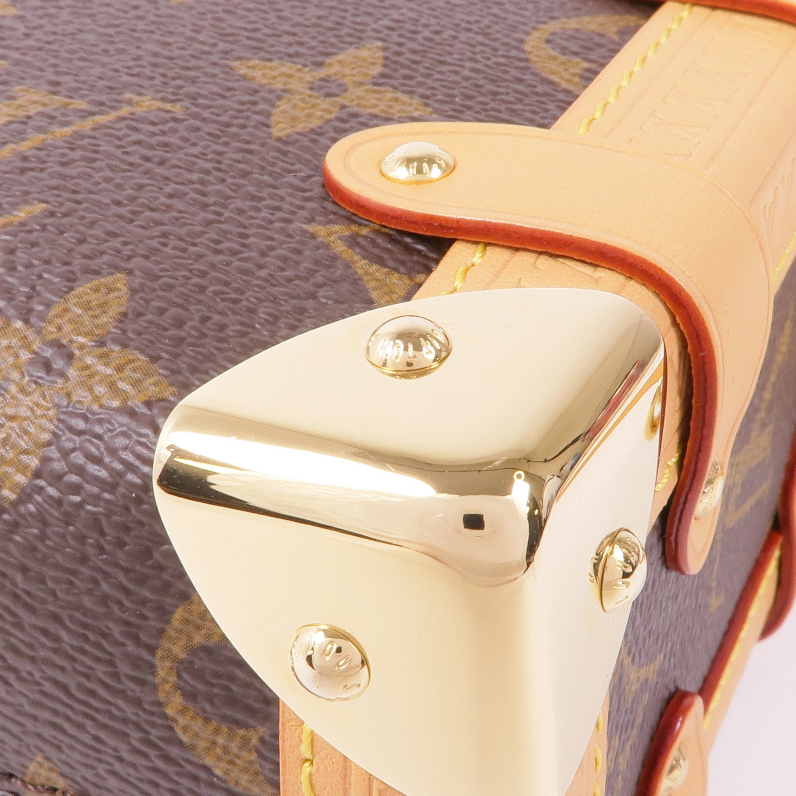 LOUIS VUITTON Monogram Side Trunk PM金扣手挽肩背兩用袋