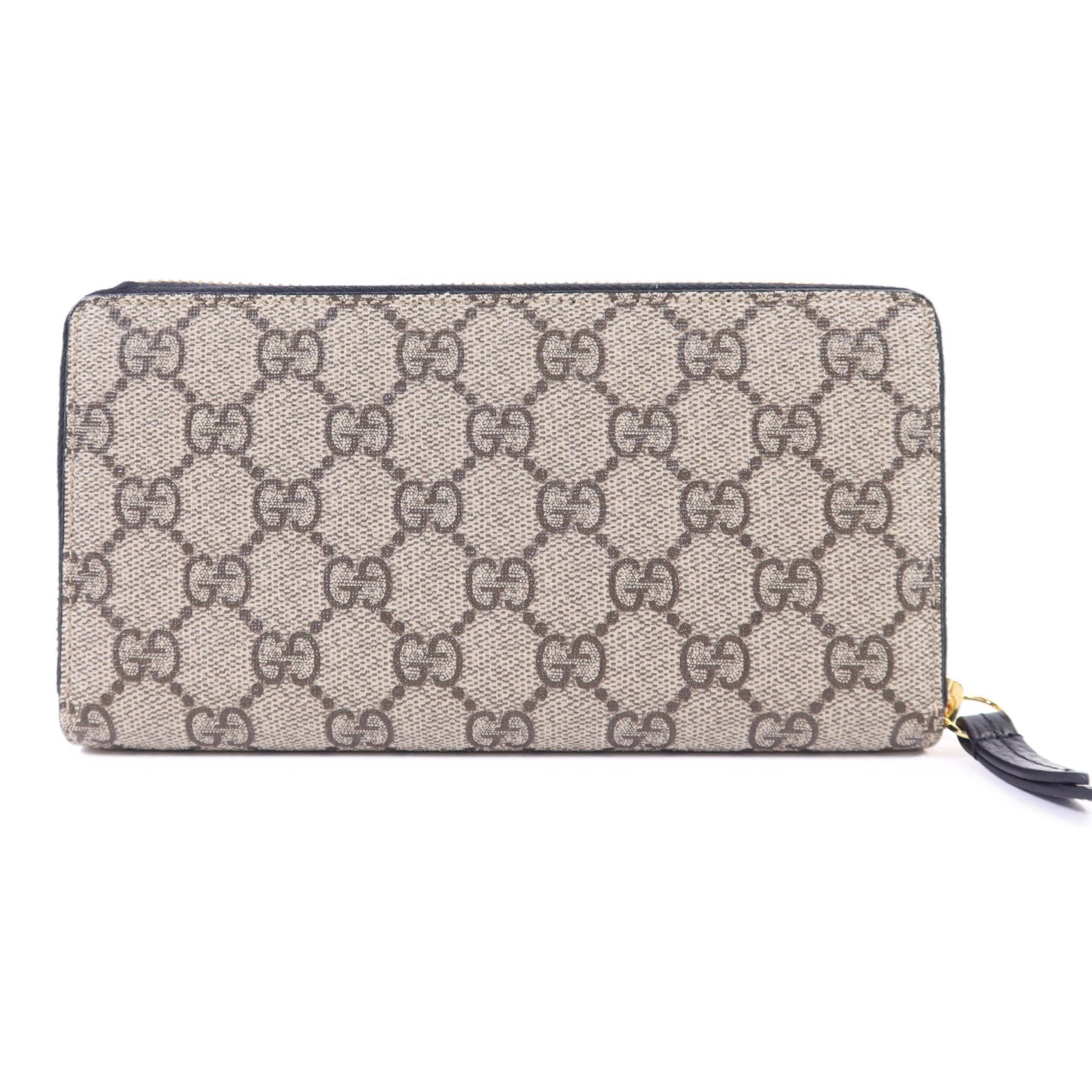 GUCCI 塗層帆布/牛皮皮革GG Marmont Long Wallet金扣長錢包
