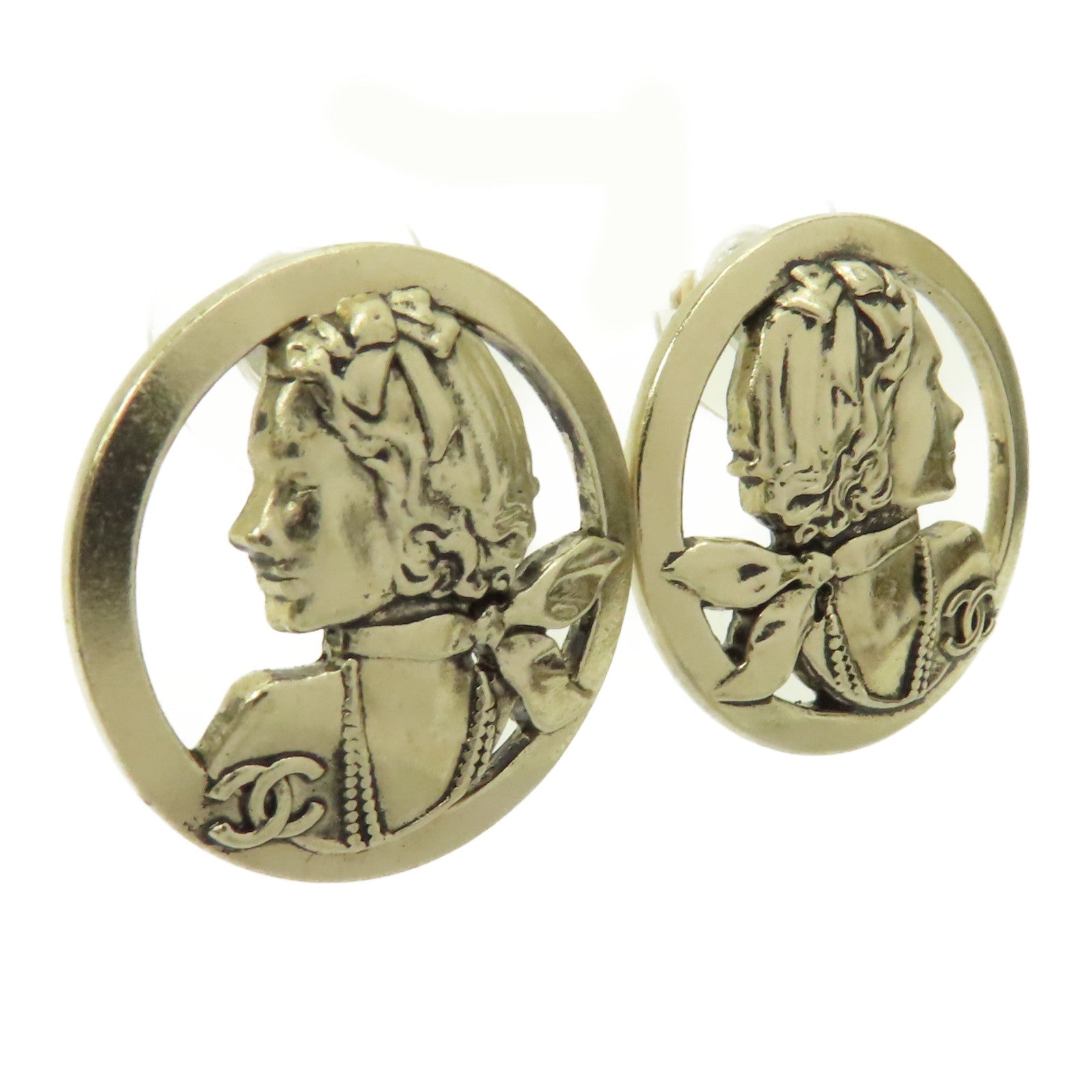 CHANEL 金屬Earrings耳環金色
