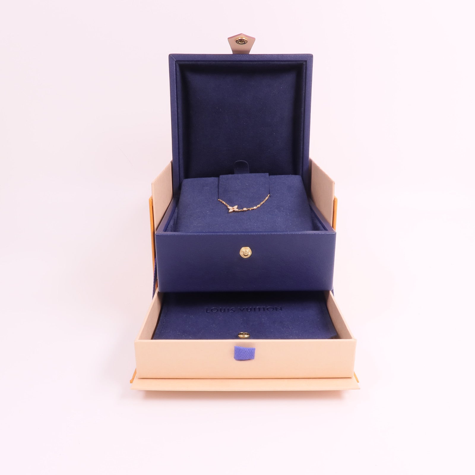 LOUIS VUITTON 18K玫瑰金Idylle Blossom Pendant鑽石項鍊