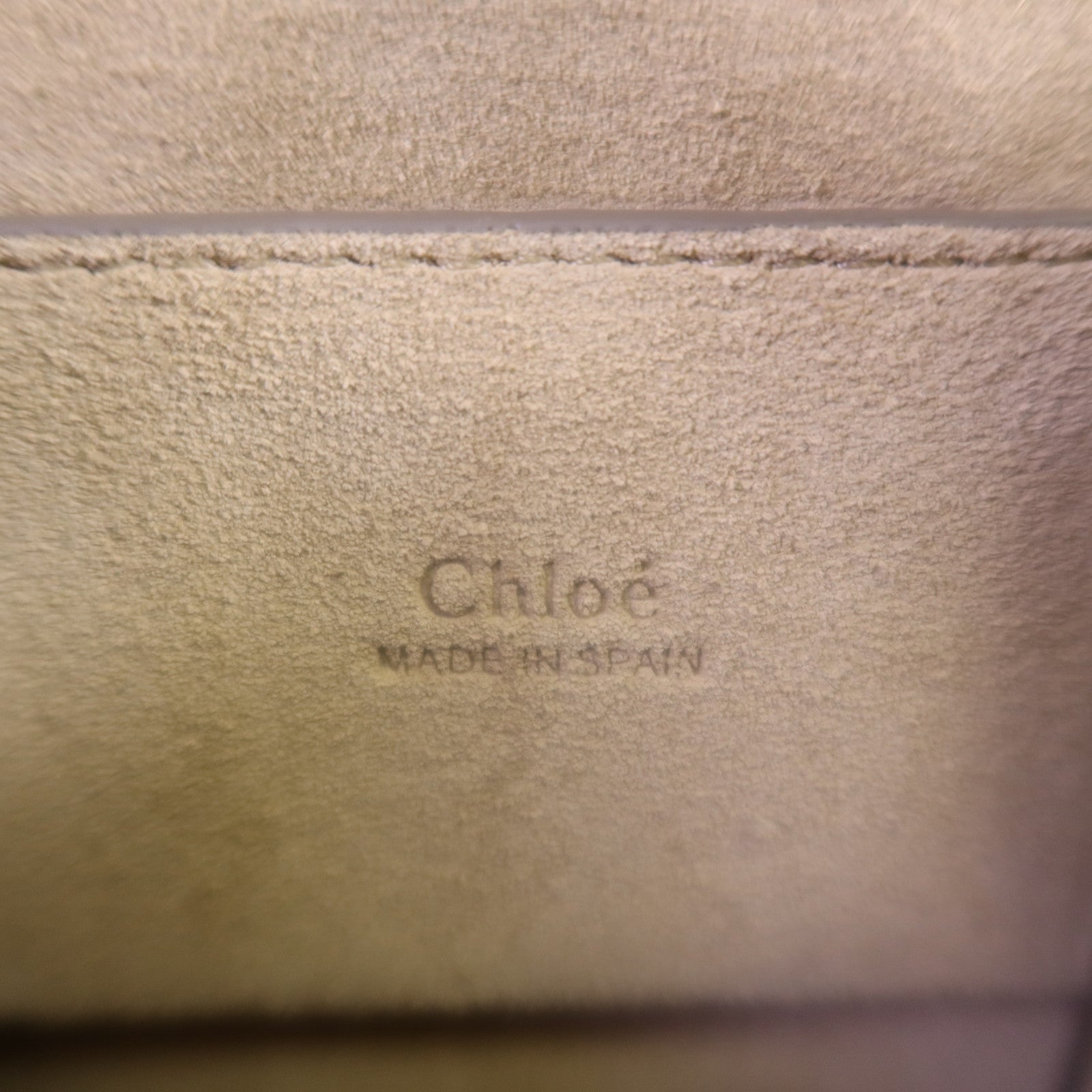 Chloe 牛皮皮革/麂皮皮革Feye金扣手挽肩背兩用袋