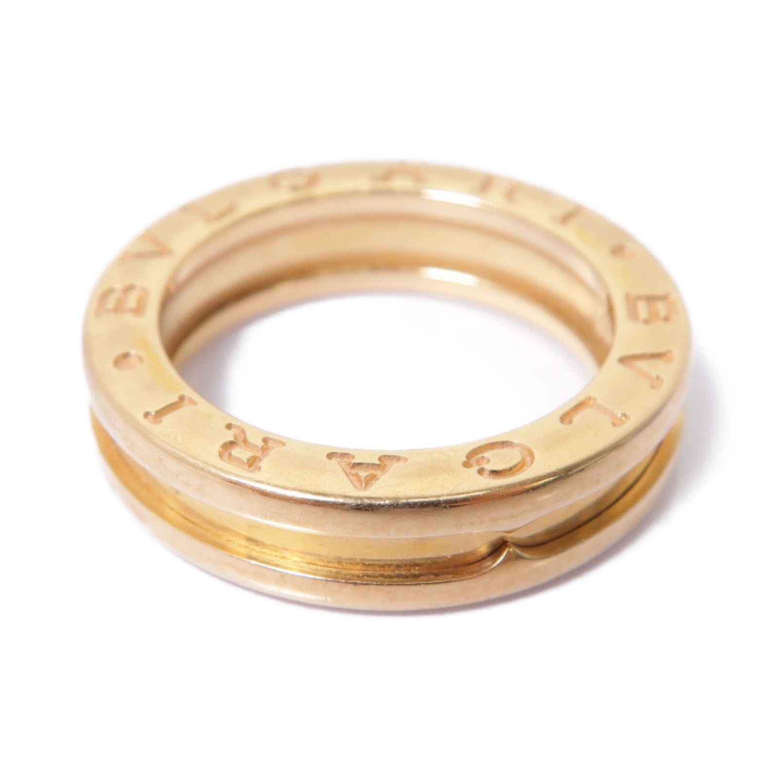 BVLGARI 18K玫瑰金B-zero1pm Ring戒指BLV#49 US#5