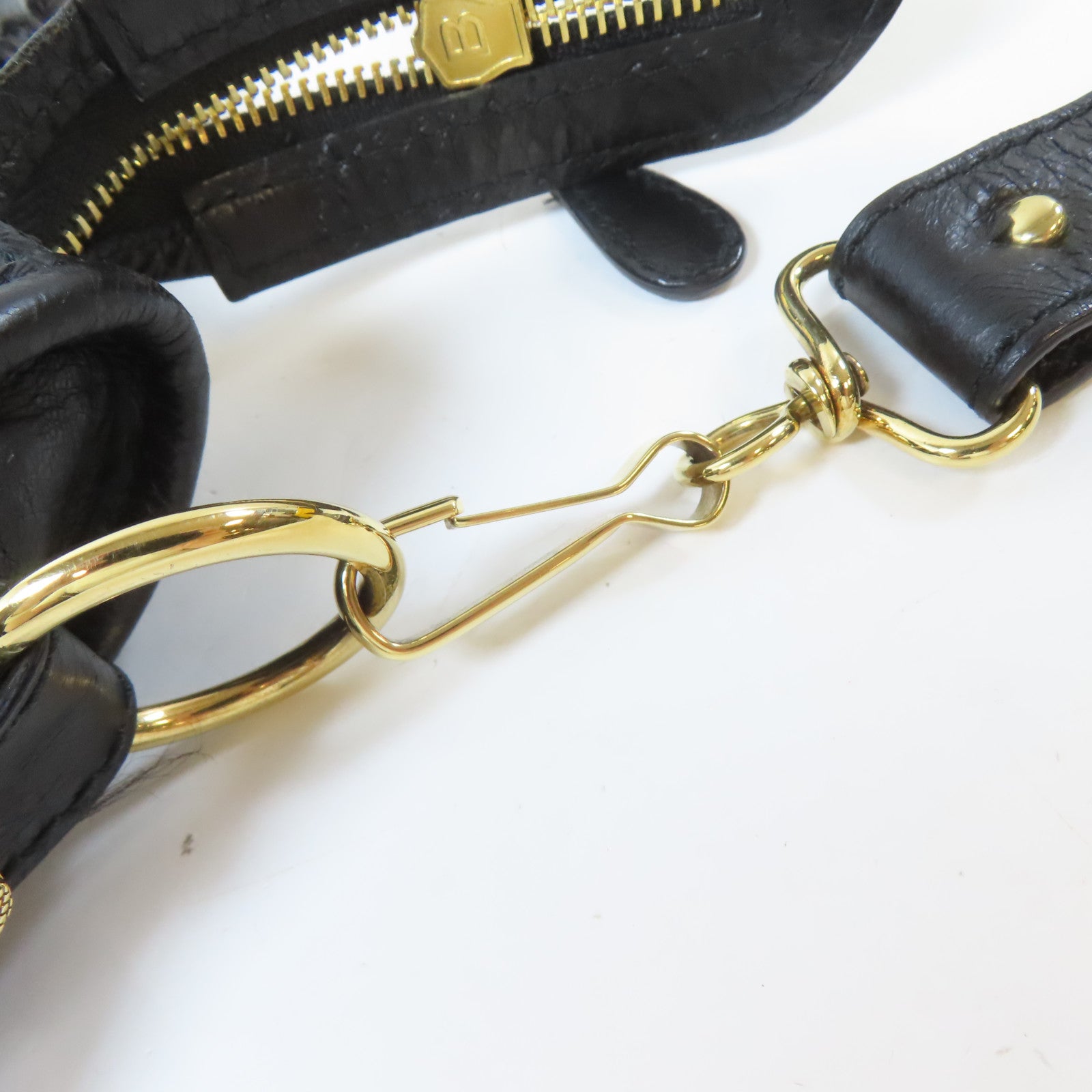 BALENCIAGA 羊皮皮革Mini City金扣手挽肩背兩用袋黑色