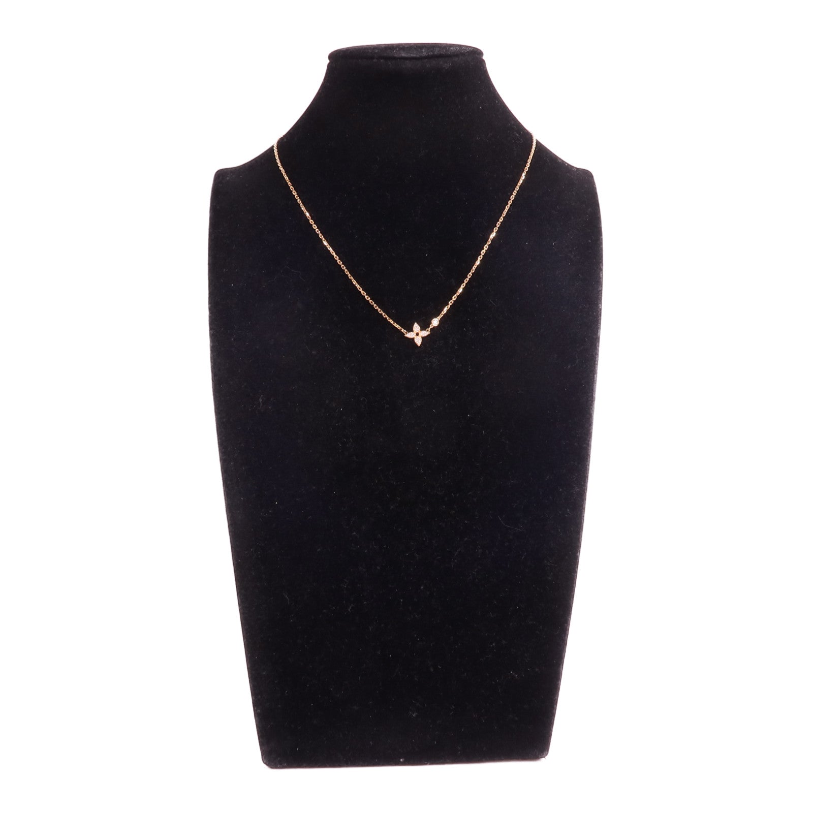 LOUIS VUITTON 18K玫瑰金Idylle Blossom Pendant鑽石項鍊