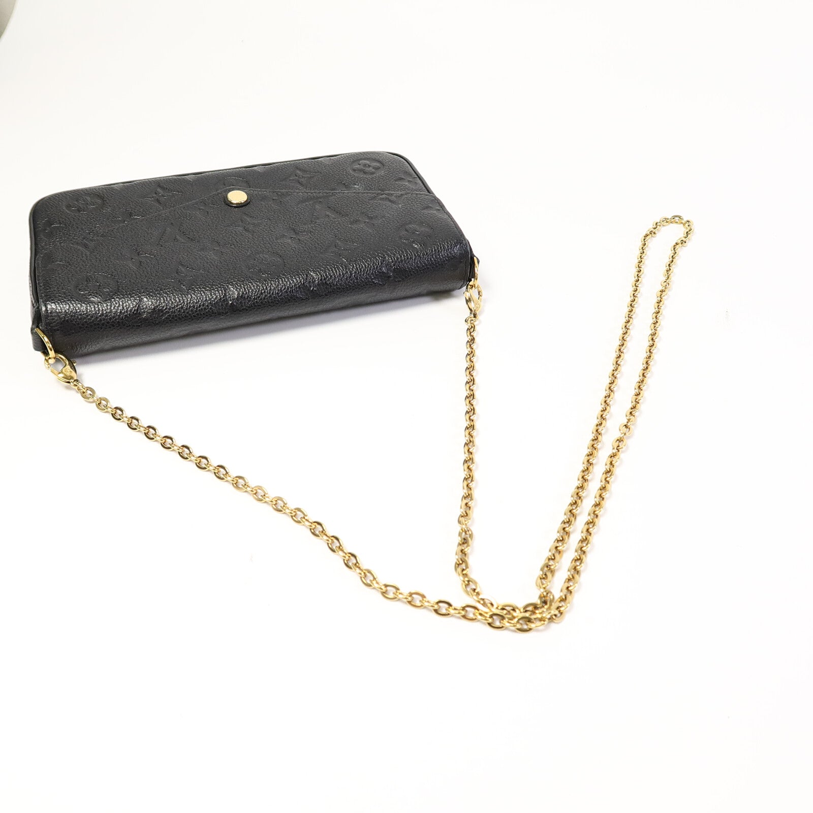 LOUIS VUITTON Monogram Empreinte Felicie Pochette鏈帶肩背袋