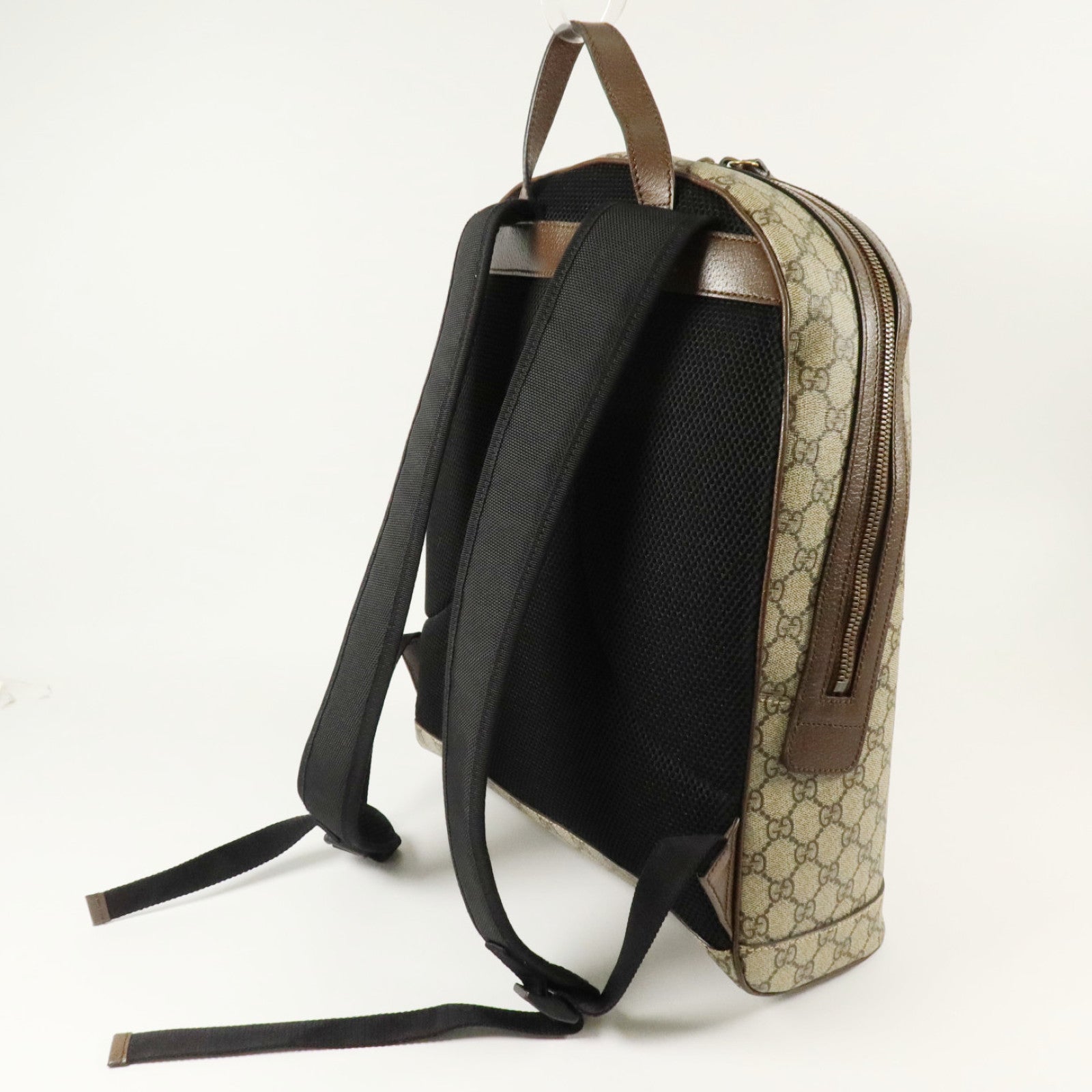 GUCCI 塗層帆布GG Supreme Animalier金扣背包