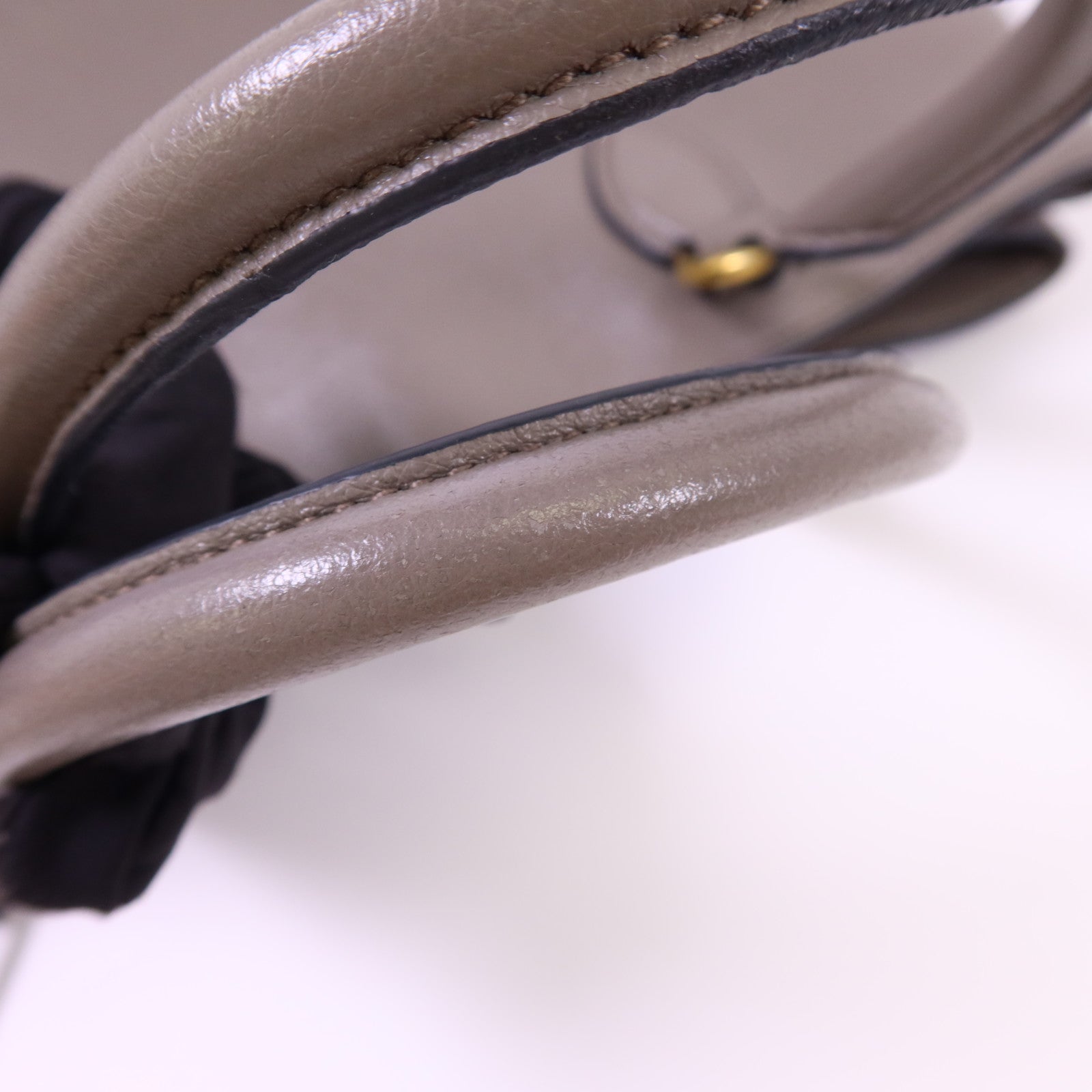 PRADA 牛皮皮革2 Way Shoulder Bag金扣手挽肩背兩用袋