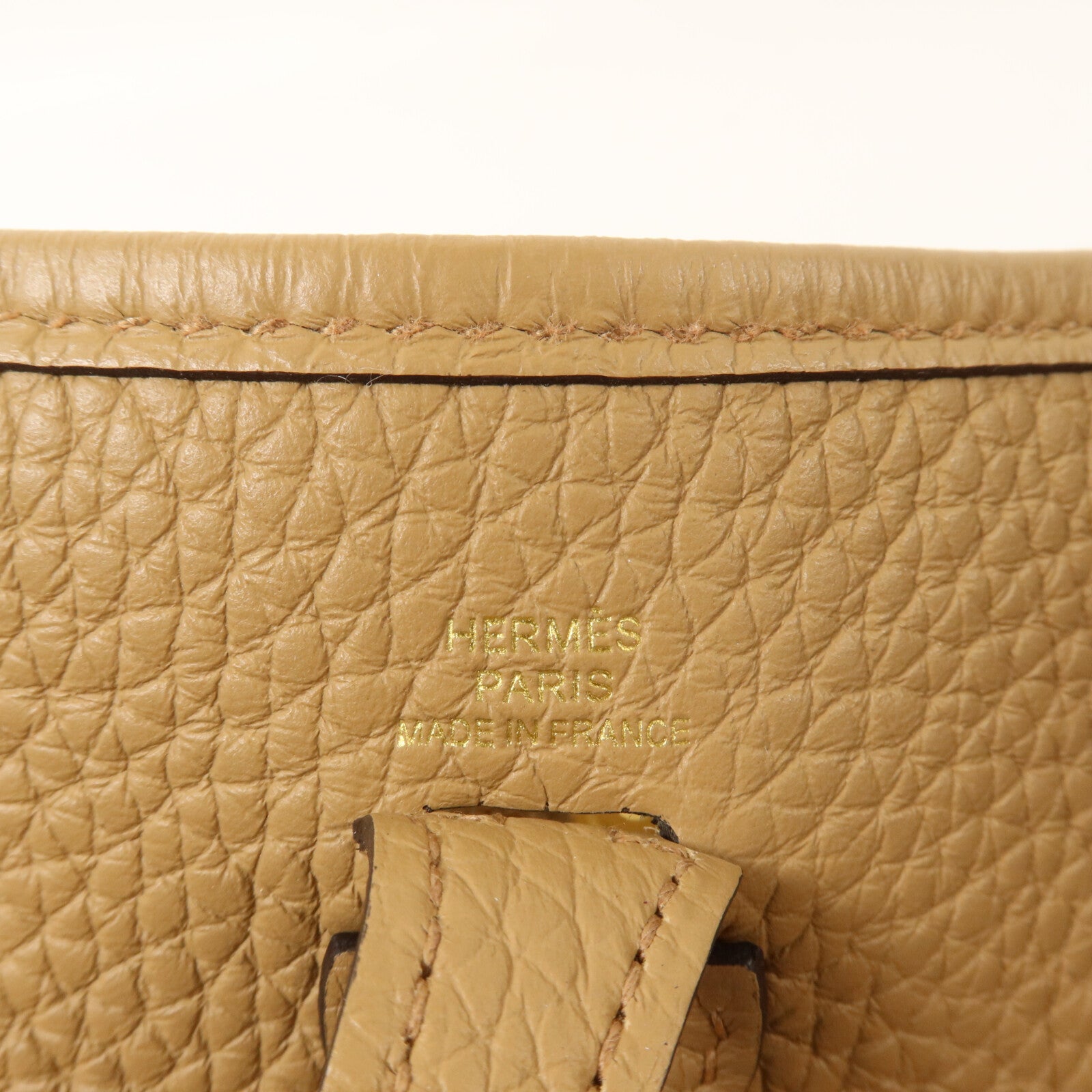 HERMES Clemence皮革Evelyne TPM肩背袋Chai