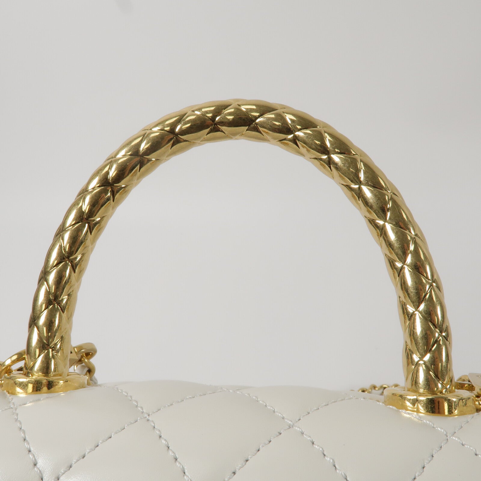CHANEL 牛皮皮革CoCo Handle Small鏈帶手挽肩背兩用袋