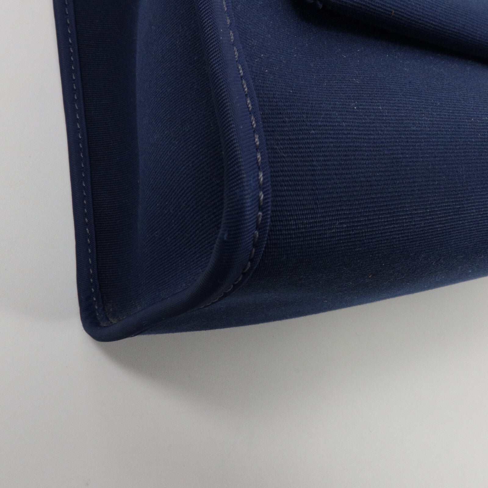 HERMES 帆布Herbag PM手挽肩背兩用袋Blue De Malte