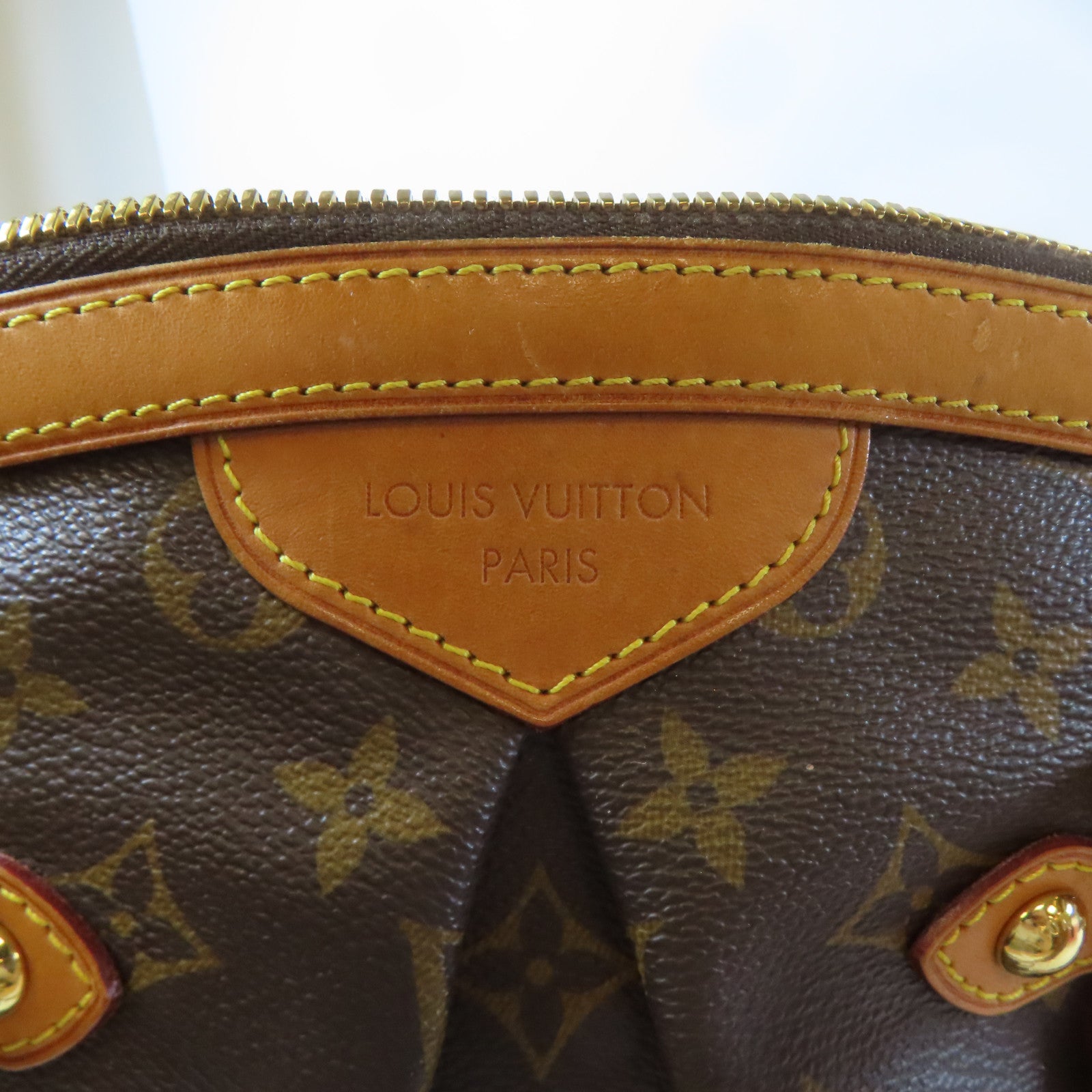 LOUIS VUITTON 【激減優惠】Monogram Tivoli GM金扣肩背袋啡色