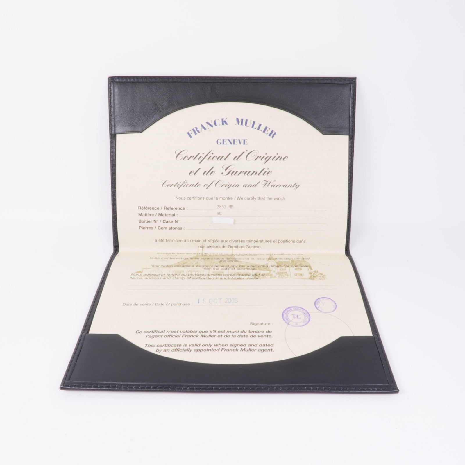 FRANCK MULLER Master Banker 2852 MB