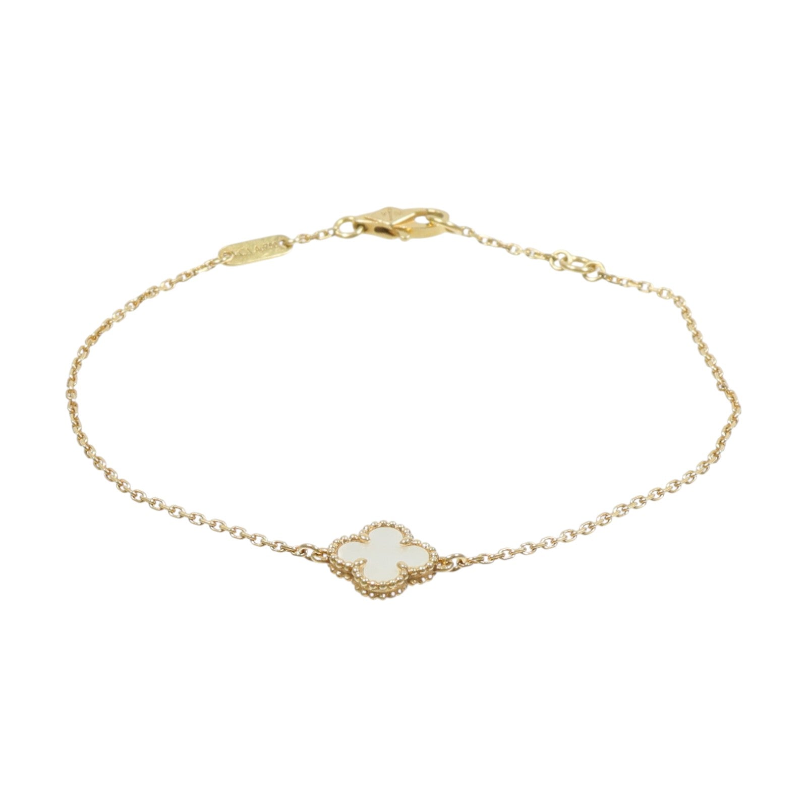 Van Cleef & Arpels 18K黃金Sweet Alhambra Bracelet珍珠母貝手鏈