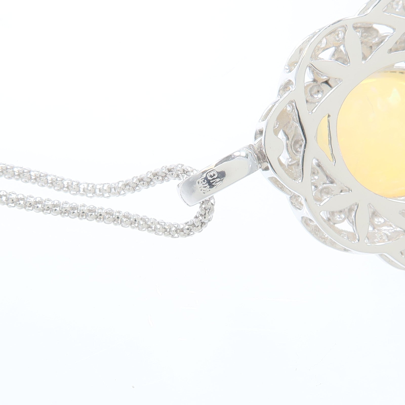 JEWELRY 18K白金Opal Diamond Necklace蛋白石/鑽石項鍊