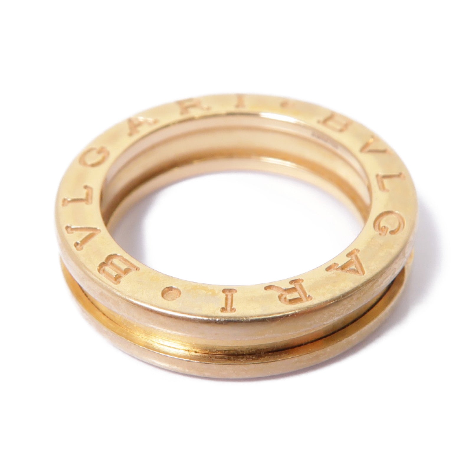 BVLGARI 18K玫瑰金B-zero1pm Ring戒指BLV#49 US#5