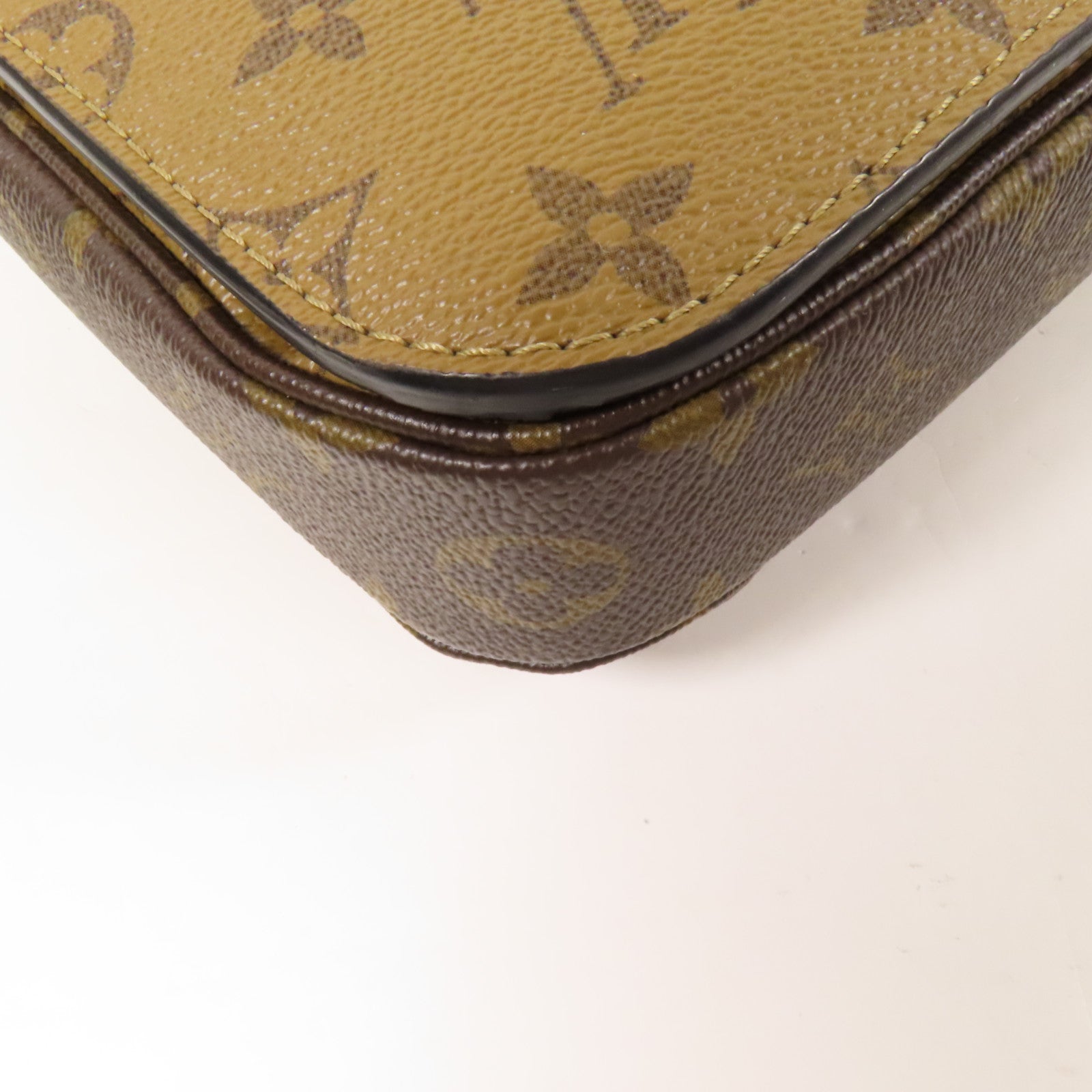 LOUIS VUITTON Monogram Reverse Pochette Metis金扣手挽肩背兩用袋