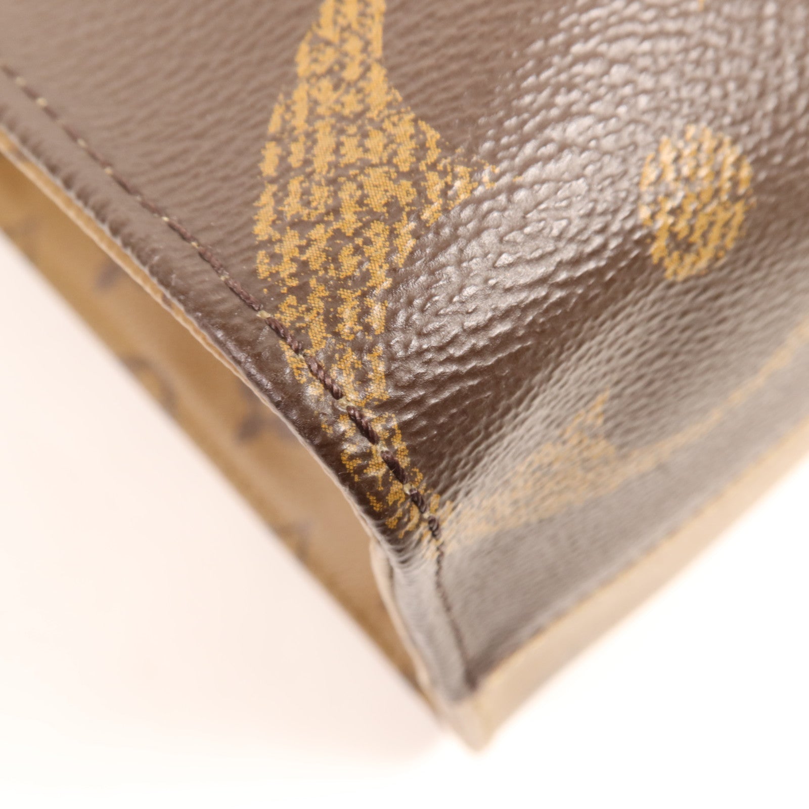 LOUIS VUITTON Monogram Giant On The Go MM金扣手挽肩背兩用袋